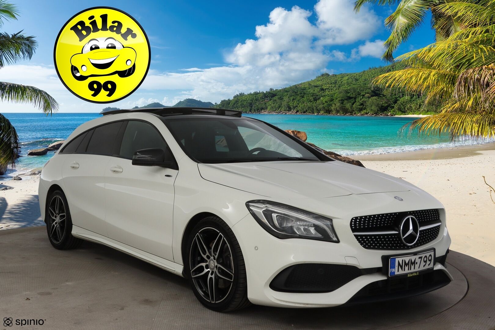Mercedes-Benz CLA 2017 220 d 4Matic A Shooting Brake Business AMG * Panorama / Peruutuskamera / Nahkapenkit / Blis / Keyless / ILS-LED * - * Todella näyttävä AMG paketilla oleva Facelift mallin neliveto CLA! / Uudet talvirenkaat *