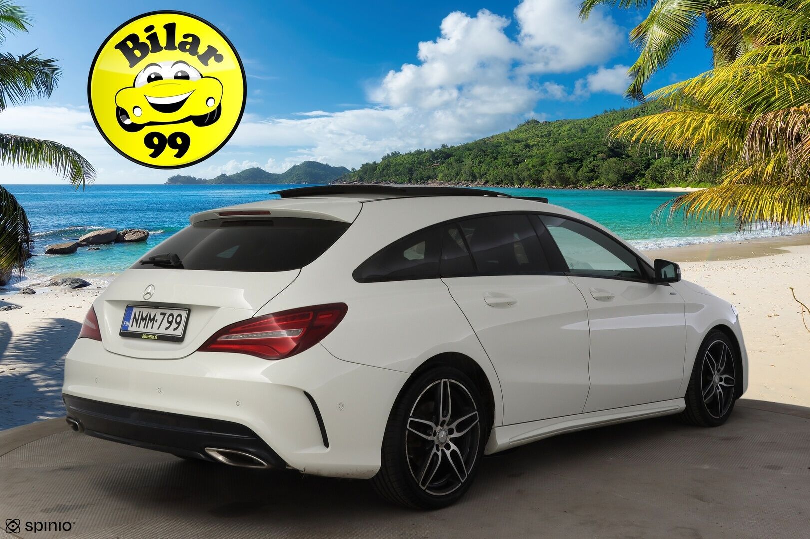 Mercedes-Benz CLA 2017 220 d 4Matic A Shooting Brake Business AMG * Panorama / Peruutuskamera / Nahkapenkit / Blis / Keyless / ILS-LED * - * Todella näyttävä AMG paketilla oleva Facelift mallin neliveto CLA! / Uudet talvirenkaat *
