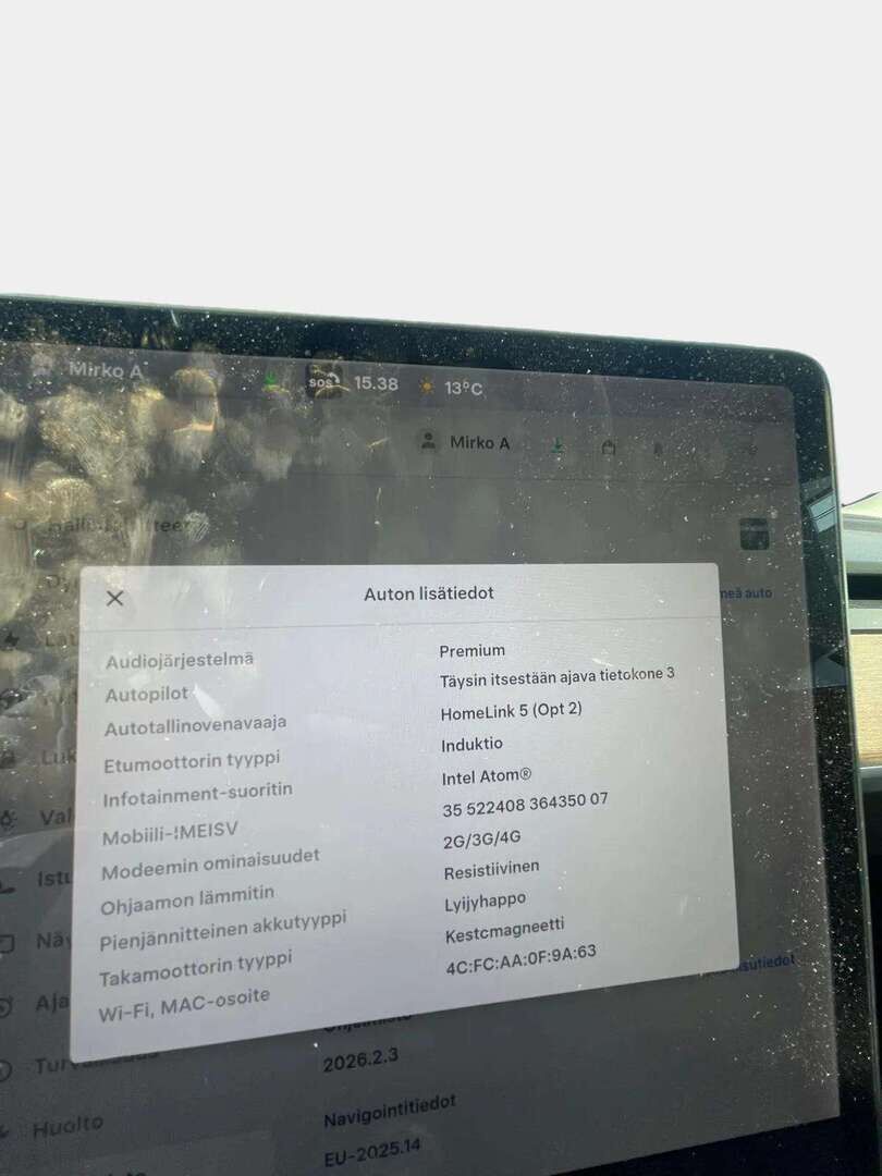 Tesla Model 3 2019 Long-Range Dual Motor AWD  * Tämä auto myydään YritysOutlet -valikoimasta vain yritykselle / FSD / Lasikatto / Navi / P.kamera * - *YritysOutlet - Myydään vain yrityksille / Akku kuntotarkastettu / Kahdet Teslan omat alumiinivanteet hyvillä kumeilla *