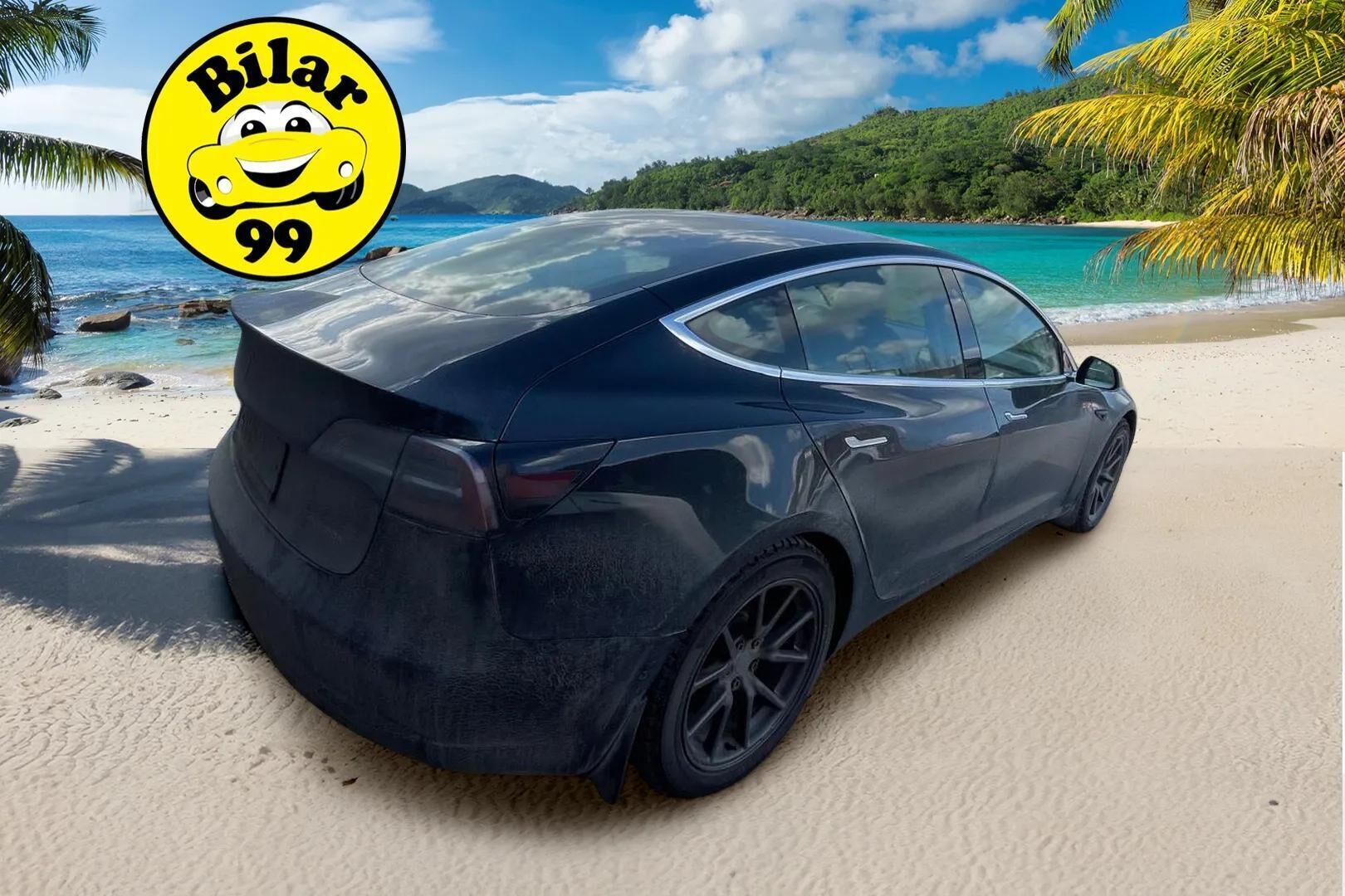 Tesla Model 3 2019 Long-Range Dual Motor AWD  * Tämä auto myydään YritysOutlet -valikoimasta vain yritykselle / FSD / Lasikatto / Navi / P.kamera * - *YritysOutlet - Myydään vain yrityksille / Akku kuntotarkastettu / Kahdet Teslan omat alumiinivanteet hyvillä kumeilla *