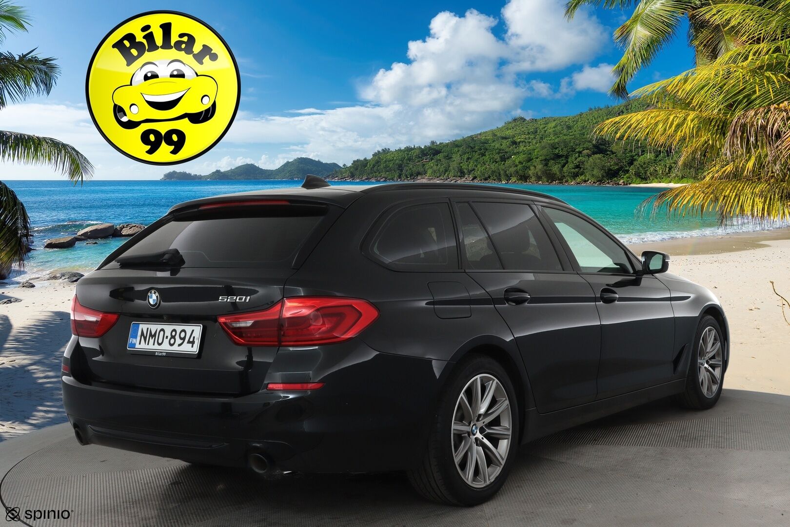 BMW 520 2018 G31 Touring 520i A Sportline **Vakkari / P.tutkat / Sporttipenkit / Hifit / LED / Navi / Digimittaristo** - Kahdet renkaat aluvanteilla 