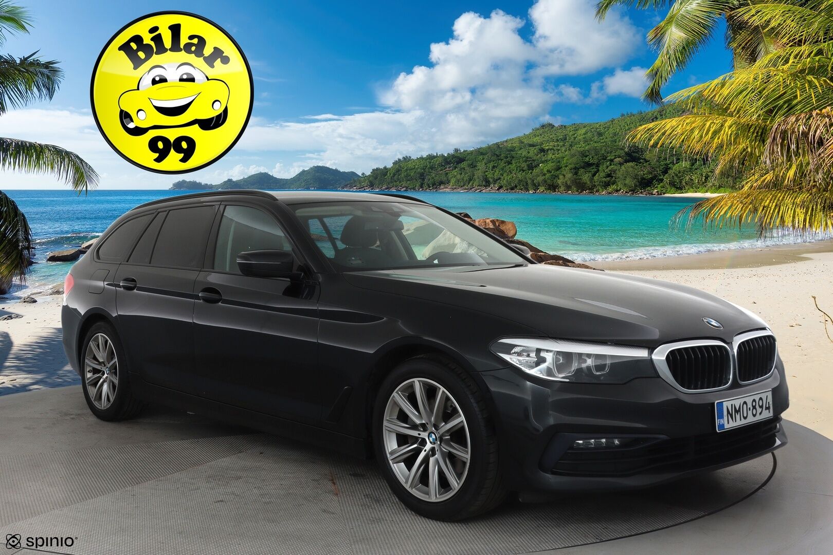 BMW 520 2018 G31 Touring 520i A Sportline **Vakkari / P.tutkat / Sporttipenkit / Hifit / LED / Navi / Digimittaristo** - Kahdet renkaat aluvanteilla 