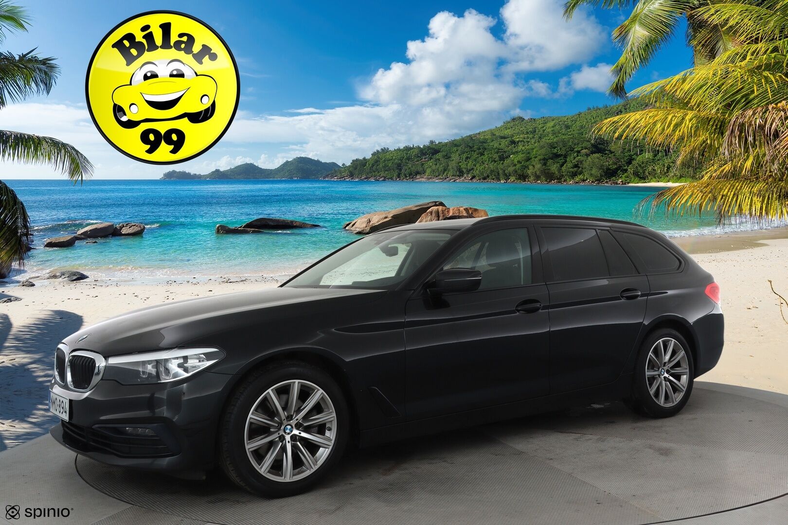 BMW 520 2018 G31 Touring 520i A Sportline **Vakkari / P.tutkat / Sporttipenkit / Hifit / LED / Navi / Digimittaristo** - Kahdet renkaat aluvanteilla 