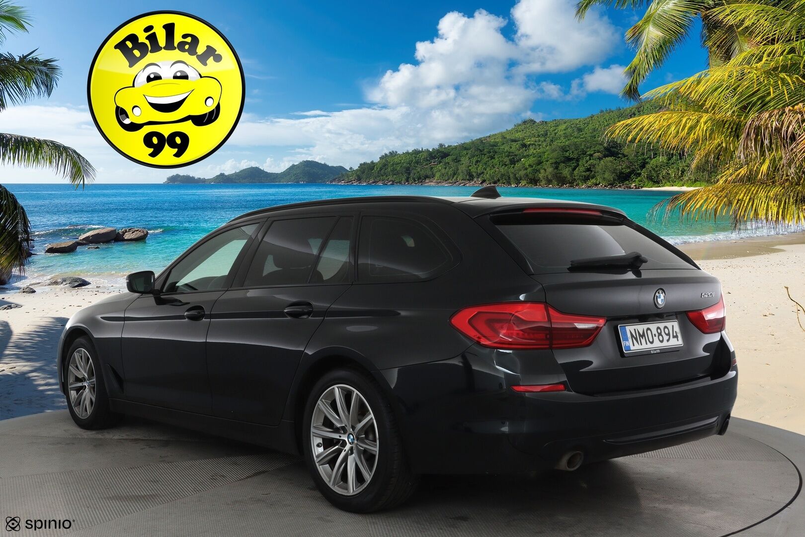 BMW 520 2018 G31 Touring 520i A Sportline **Vakkari / P.tutkat / Sporttipenkit / Hifit / LED / Navi / Digimittaristo** - Kahdet renkaat aluvanteilla 