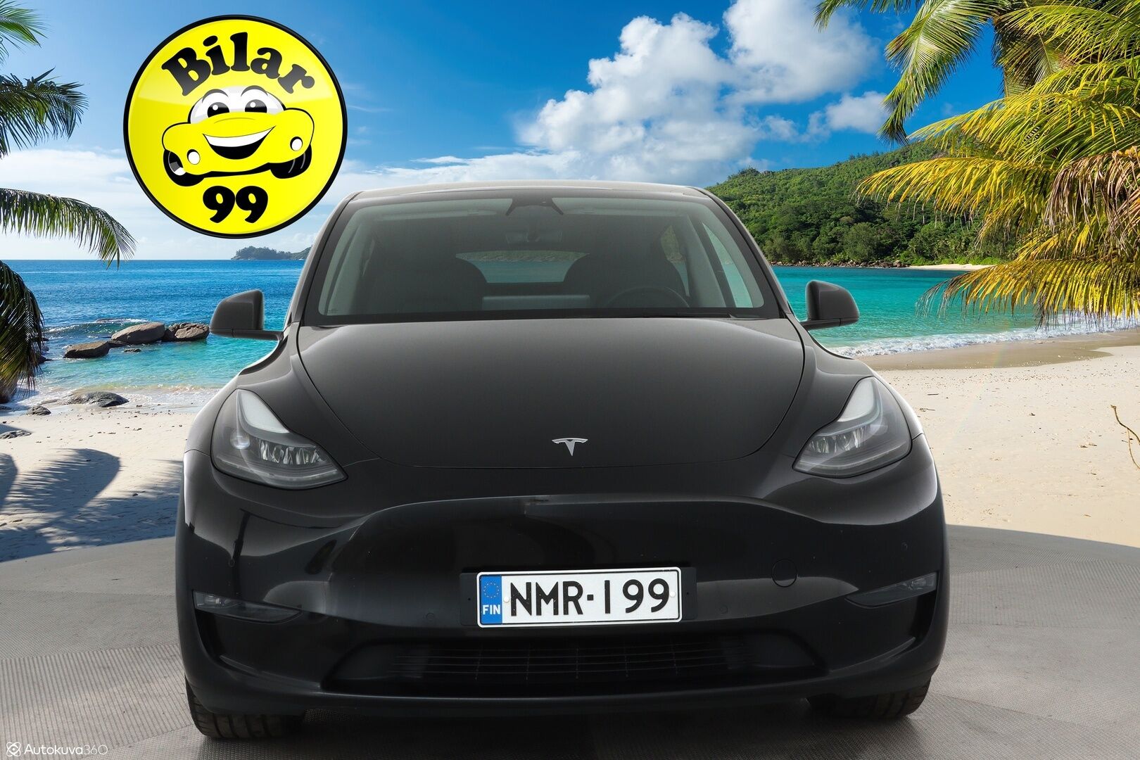 Tesla Model Y 2022 Long Range **FSD / Koukku / Lämpöpumppu / Matrix LED / Lasikatto / Premium Audio / P.kamera** - 3,99 % KORKOTARJOUS TÄHÄN AUTOON - 1-om. Suomi-auto / Kahdet renkaat vanteilla