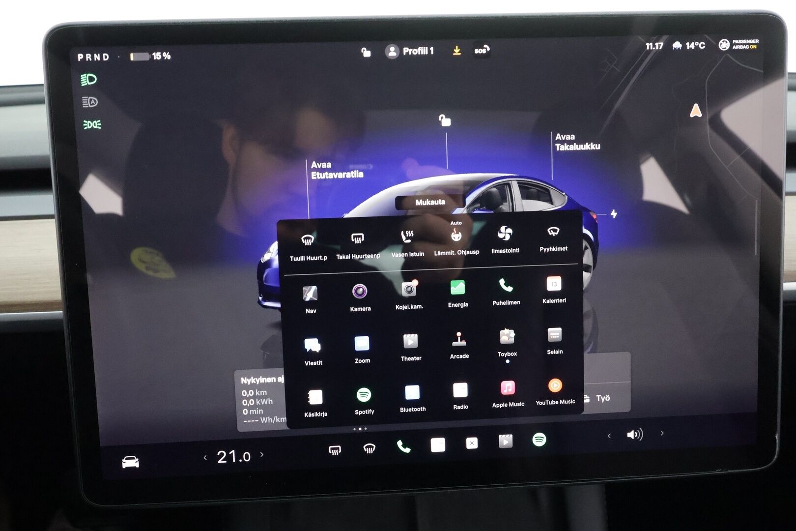 Tesla Model 3 2022 RWD * ILP / ACC / Lasikatto / Matrix-LED / P.Kamera / Muistipenkki / Premium Speakers / Navi / Kaistavahti / Keyless * - 1-om Suomi-auto - Osta nyt, maksa vasta ensi vuonna