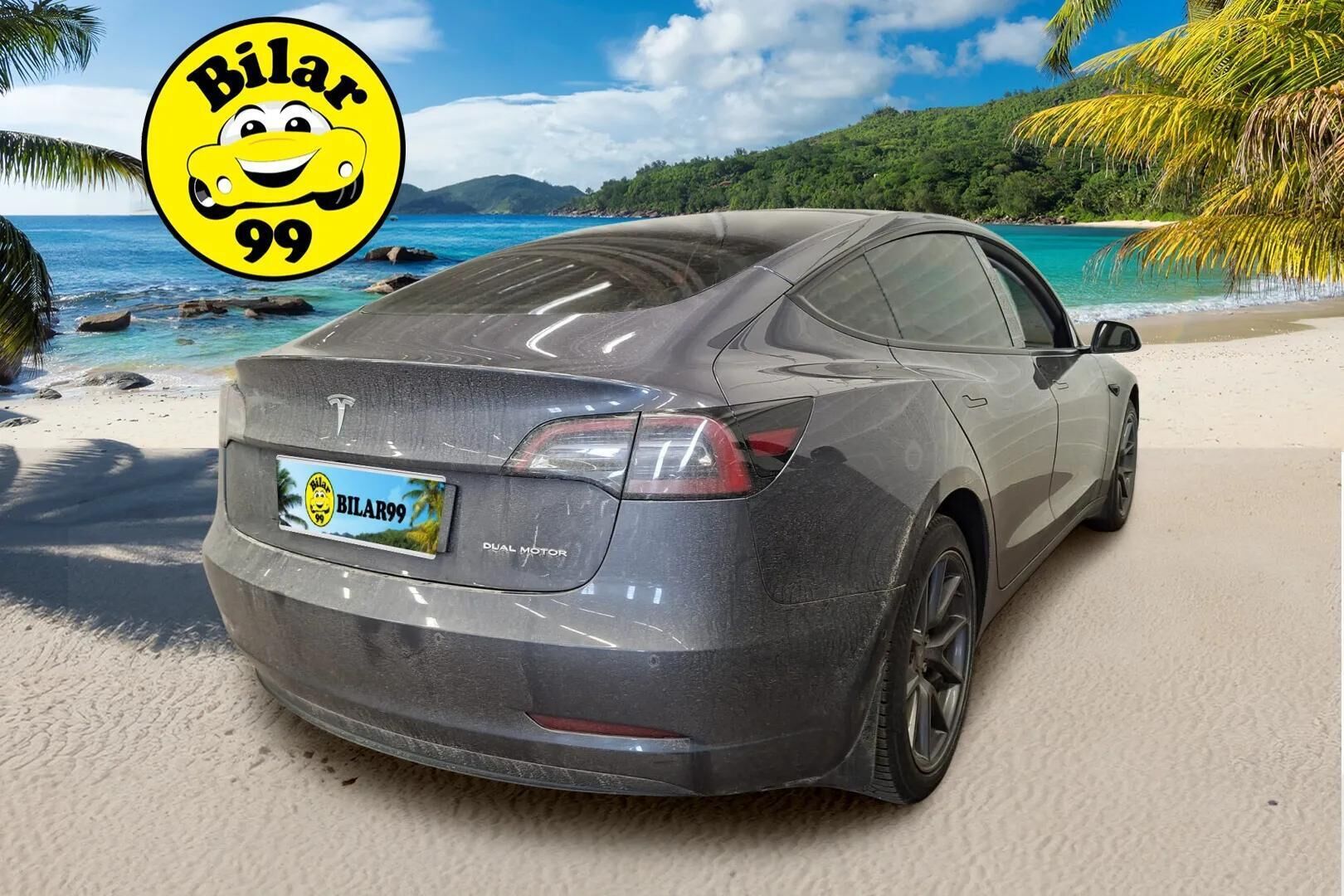 Tesla Model 3 2022 Long Range * 1.om Suomi-auto / ILP / AMD Ryzen / Premium Audio / Lasikatto / Nahkasisusta / 2x renkaat & vanteet *