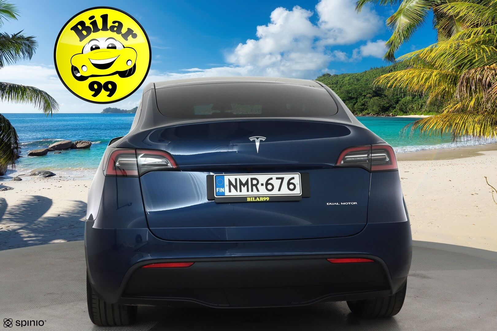 Tesla Model Y 2022 Long Range **Lämpöpumppu / Lasikatto / Matrix-LED / Adapt.Vakkari / P.Kamera / Muistipenkki / Navi / Keyless** - 3,99 % KORKOTARJOUS TÄHÄN AUTOON - 1-om Suomi-auto / 2x Latauskaapelit / Kahdet Renkaat