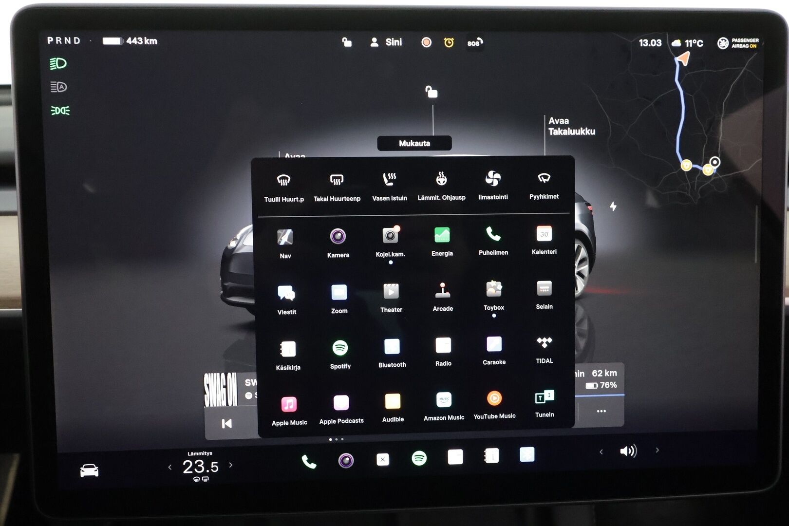 Tesla Model Y 2022 Long Range * ILP / ACC / Lasikatto / Matrix-LED / P.Kamera / Muistipenkki / Premium Audio / Navi / Keyless * - Suomi-auto 