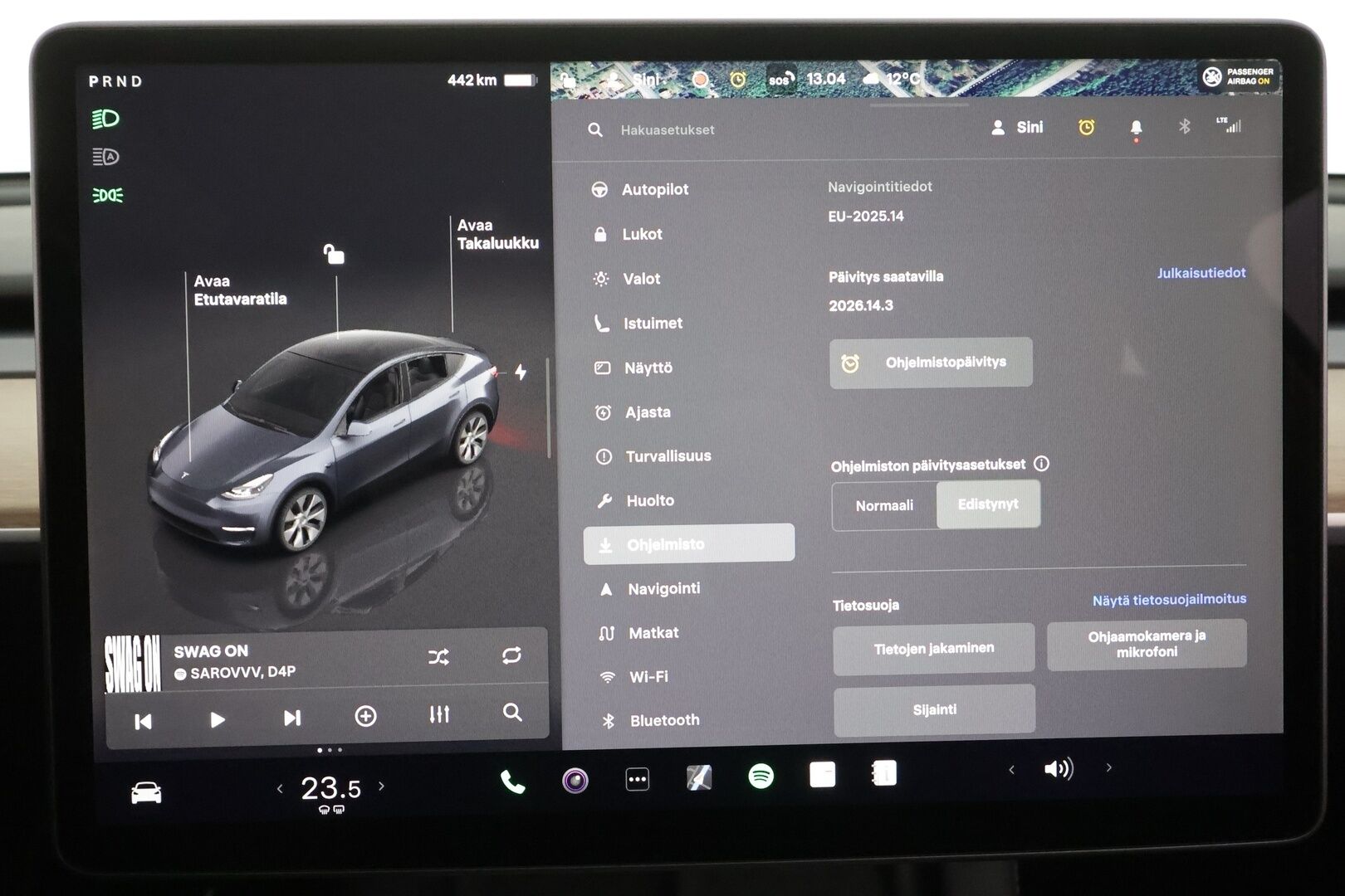 Tesla Model Y 2022 Long Range * ILP / ACC / Lasikatto / Matrix-LED / P.Kamera / Muistipenkki / Premium Audio / Navi / Keyless * - Suomi-auto 