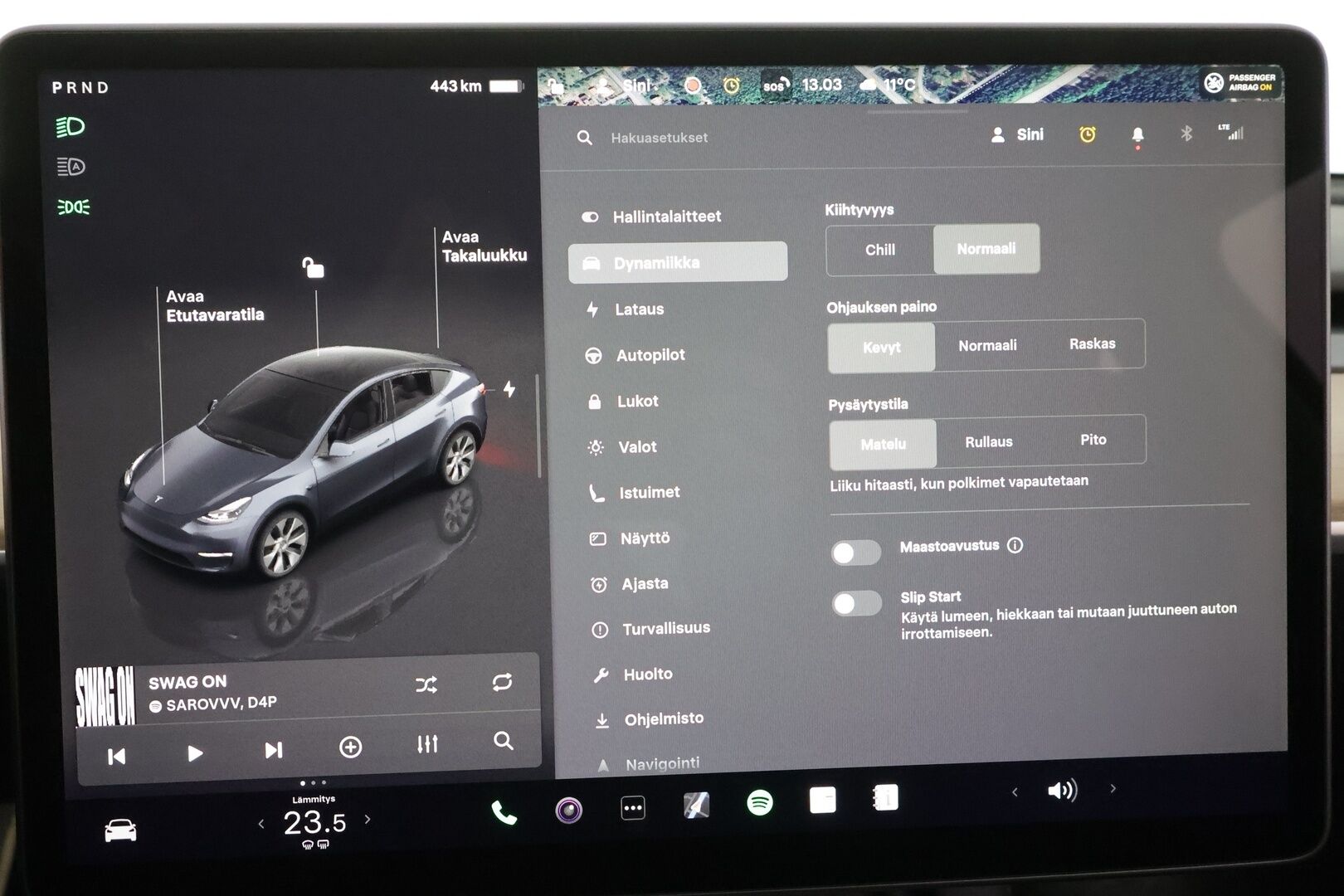 Tesla Model Y 2022 Long Range * ILP / ACC / Lasikatto / Matrix-LED / P.Kamera / Muistipenkki / Premium Audio / Navi / Keyless * - Suomi-auto 