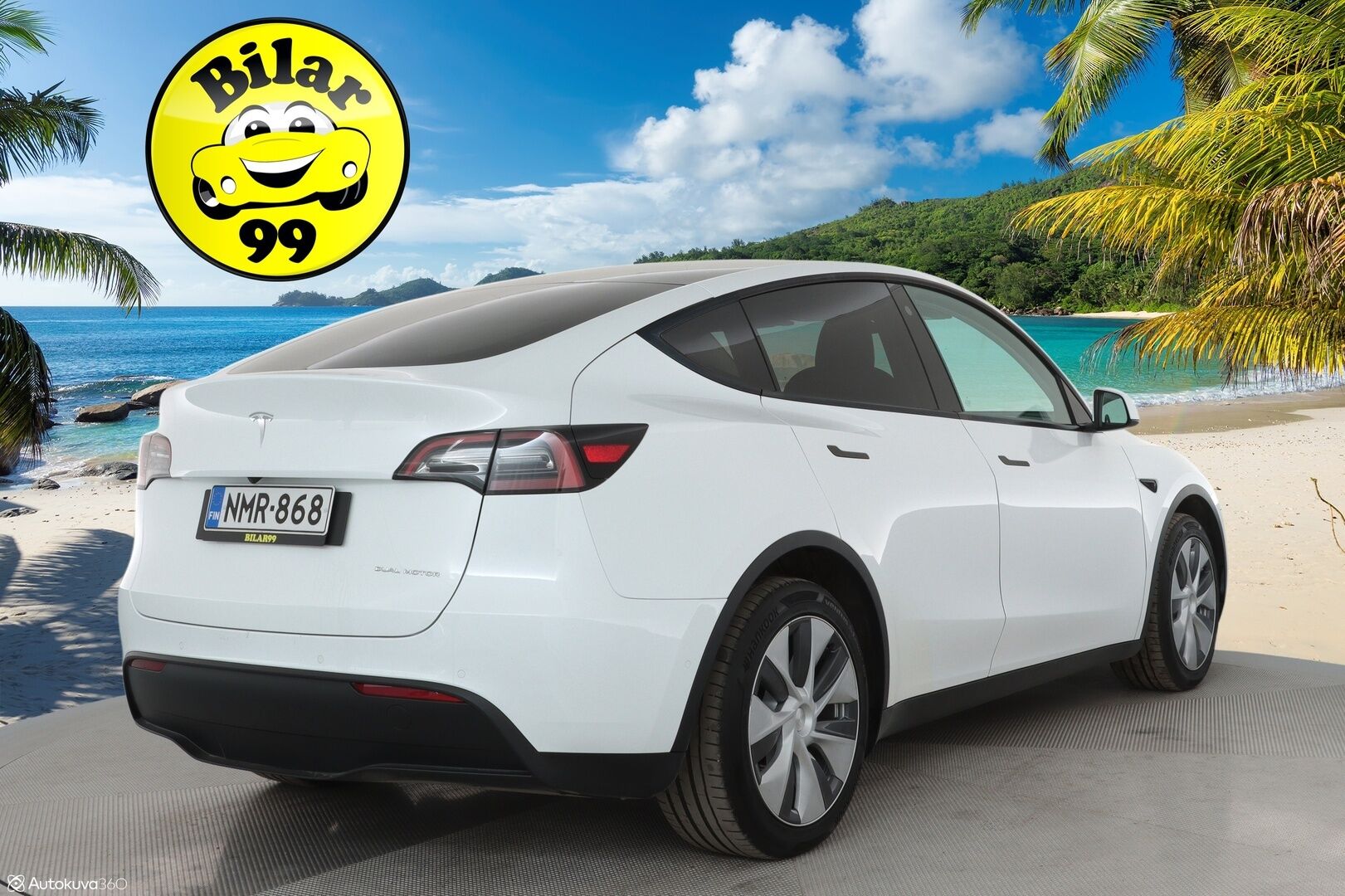 Tesla Model Y 2022 Long Range ** 1-Om Suomi auto / Adapt.vakkari / Lasikatto / Premium audio / Matrix LED / Sähköpenkit / P.kamera - 3,99 % KORKOTARJOUS TÄHÄN AUTOON - Nahkaverhoilu / Kahdet renkaat