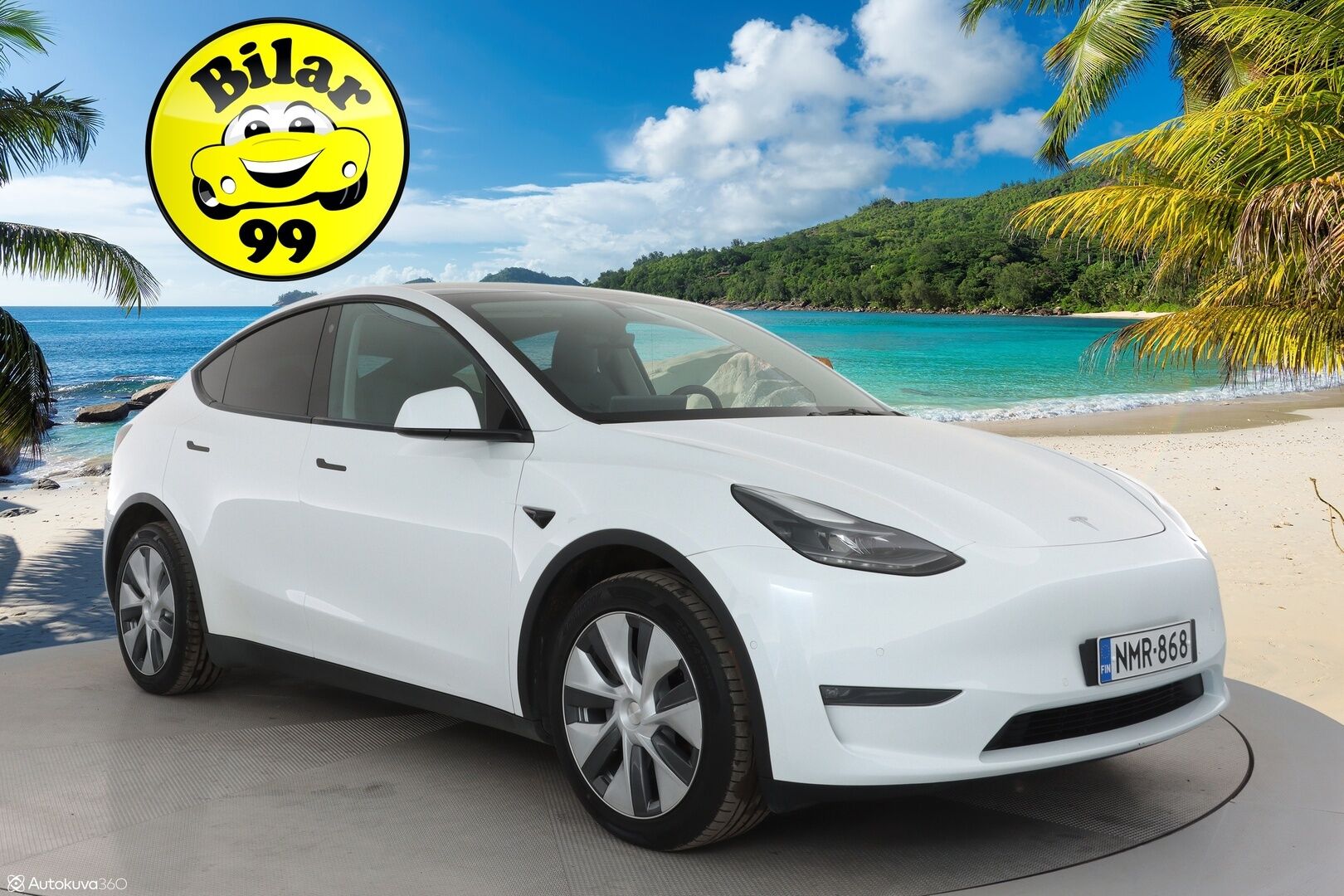 Tesla Model Y 2022 Long Range ** 1-Om Suomi auto / Adapt.vakkari / Lasikatto / Premium audio / Matrix LED / Sähköpenkit / P.kamera - 3,99 % KORKOTARJOUS TÄHÄN AUTOON - Nahkaverhoilu / Kahdet renkaat