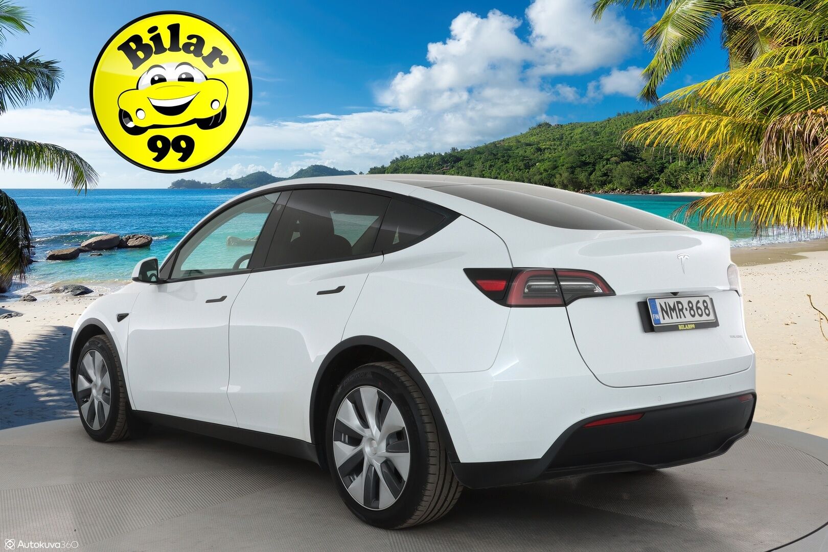 Tesla Model Y 2022 Long Range ** 1-Om Suomi auto / Adapt.vakkari / Lasikatto / Premium audio / Matrix LED / Sähköpenkit / P.kamera - 3,99 % KORKOTARJOUS TÄHÄN AUTOON - Nahkaverhoilu / Kahdet renkaat
