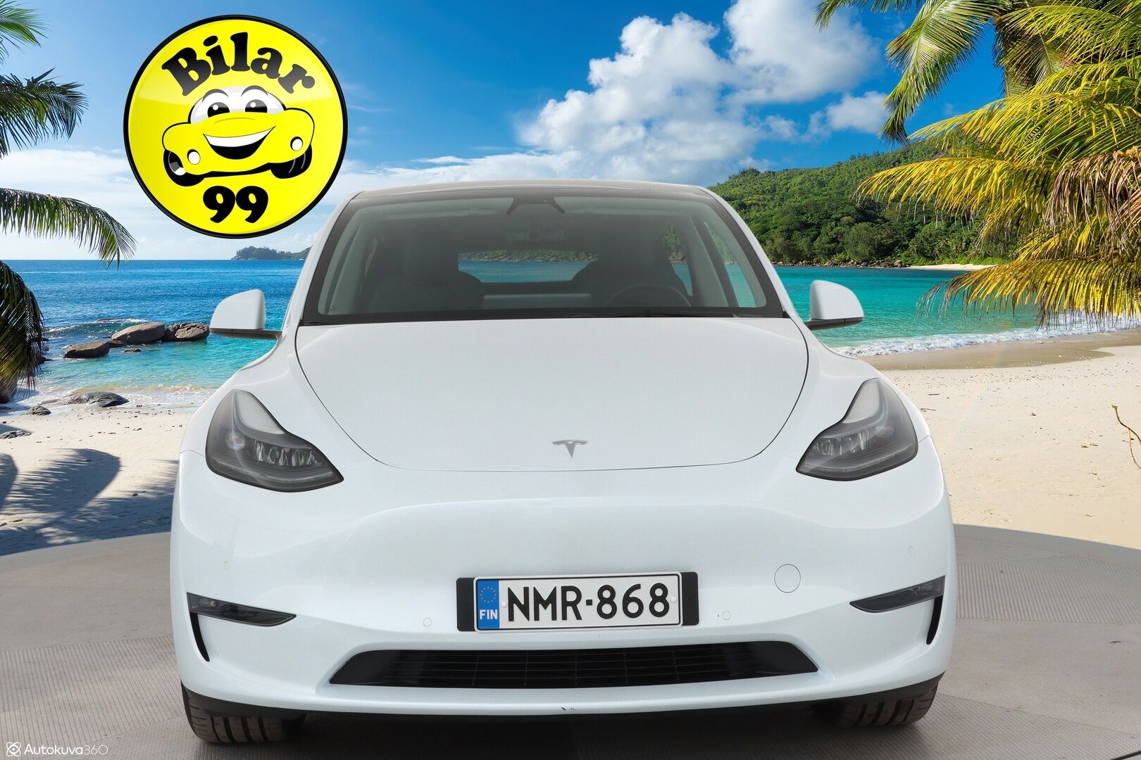 Tesla Model Y 2022 Long Range ** 1-Om Suomi auto / Adapt.vakkari / Lasikatto / Premium audio / Matrix LED / Sähköpenkit / P.kamera - 3,99 % KORKOTARJOUS TÄHÄN AUTOON - Nahkaverhoilu / Kahdet renkaat