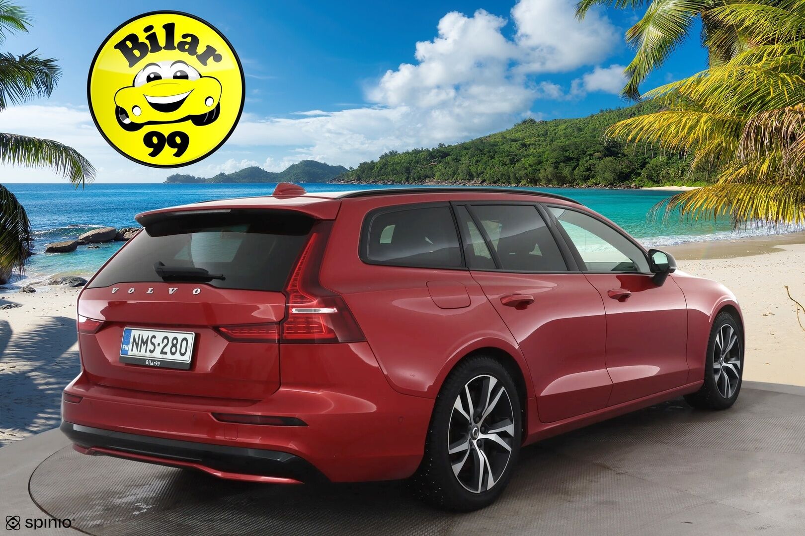 Volvo V60 2023 T6 AWD Long Range Plus Dark aut * Lisälämmitin / Vetokoukku / Adapt.Vakkari / Full LED / 360-Kamera / Sporttinahat Muistilla - 1-om Suomi-auto / Akku kuntotarkastettu / 2x Latauskaapelit / Kahdet renkaat aluvanteilla