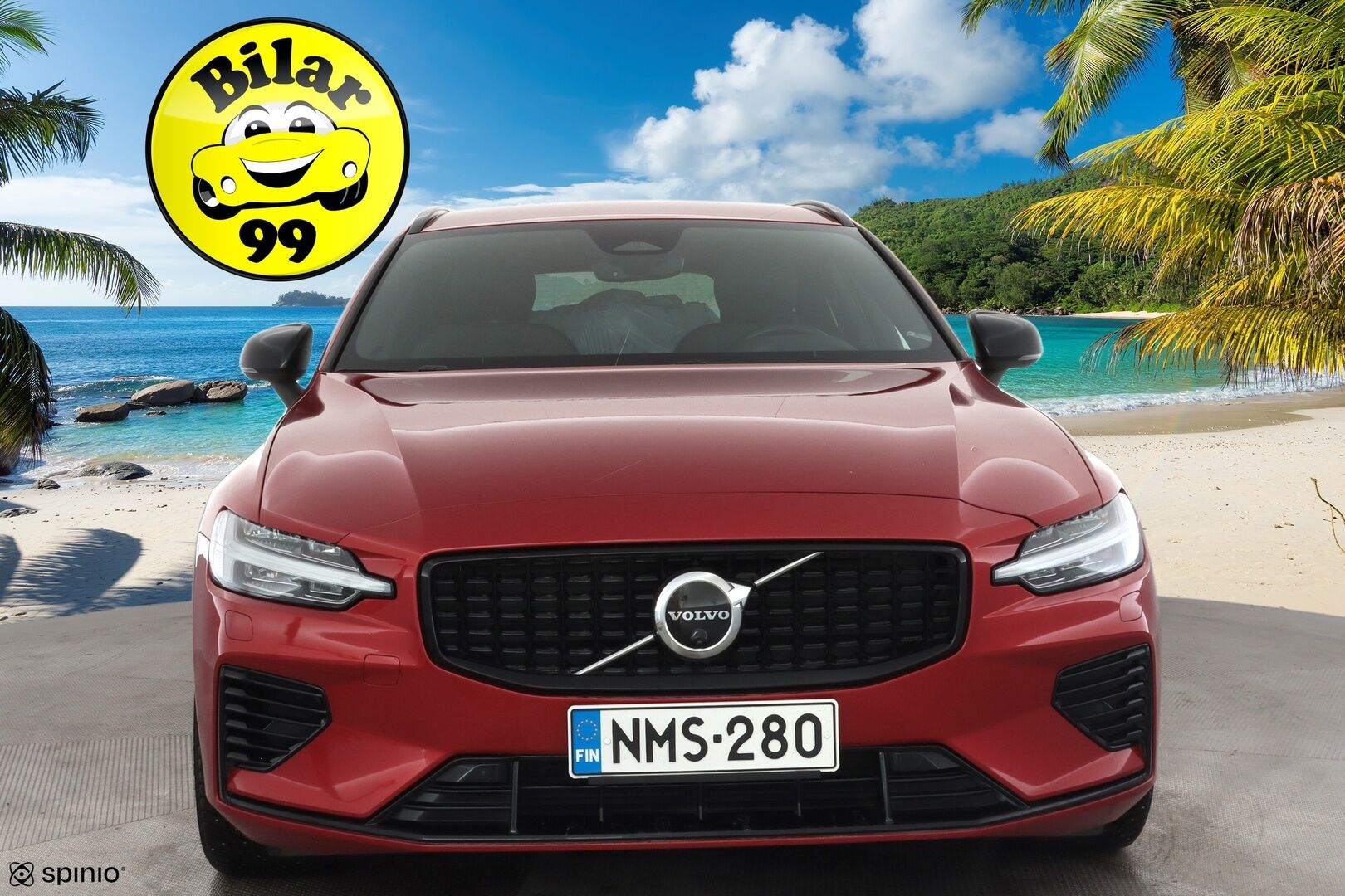 Volvo V60 2023 T6 AWD Long Range Plus Dark aut * Lisälämmitin / Vetokoukku / Adapt.Vakkari / Full LED / 360-Kamera / Sporttinahat Muistilla - 1-om Suomi-auto / Akku kuntotarkastettu / 2x Latauskaapelit / Kahdet renkaat aluvanteilla