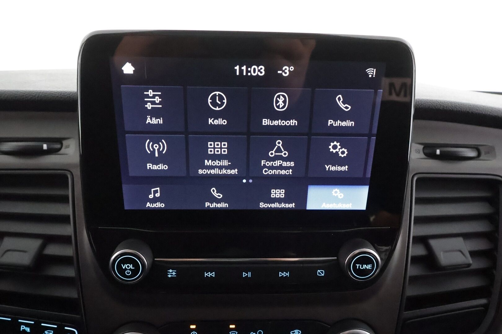 Ford Transit Custom 2023 320 2,0TDCi 130 hv A6 Etuveto Trend Van N1 L2H1 * ALV / Webasto / Koukku / Vakkari / P.Kamera / Kaistavahti / Apple&Android * - Lämmitettävä Tuulilasi / 1-om Suomi-auto / Kahdet renkaat / Merkkihuollot - HULLUT AVAJAISHULINAT KORKOTARJOUS 3,29 %