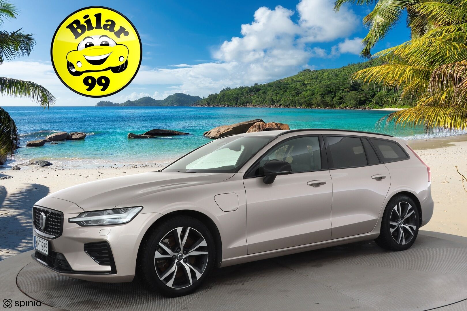 Volvo V60 2023 T6 AWD Long Range Plus Dark aut * Pilot / H&K / Koukku / Full-LED / Nahkasisusta / Sporttipenkit / P.Kamera / Keyless * - Suomi-auto / Kahdet renkaat aluvanteilla / Merkkihuollot - HULLUT AVAJAISHULINAT KORKOTARJOUS 3,29 %