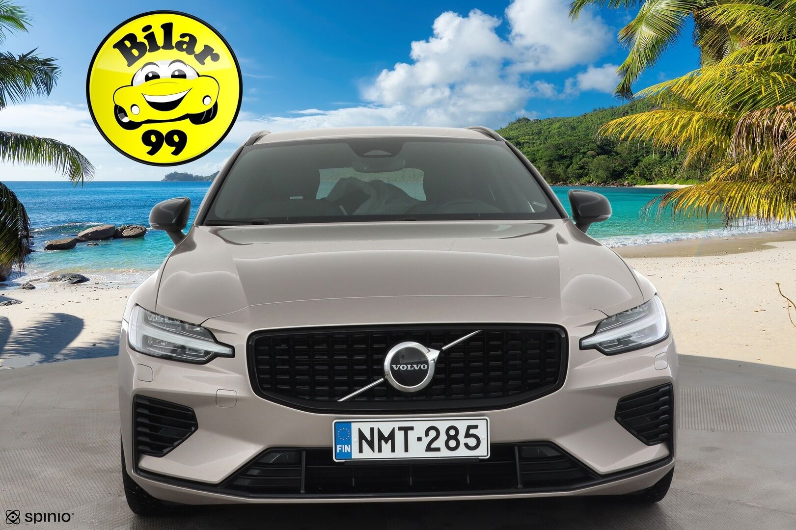 Volvo V60 2023 T6 AWD Long Range Plus Dark aut * Koukku / ACC / Full-LED / P.Kamera / Sportnahat Muistilla / H&K / Keyless * - Suomi-auto / Kahdet renkaat aluvanteilla / Merkkihuollot