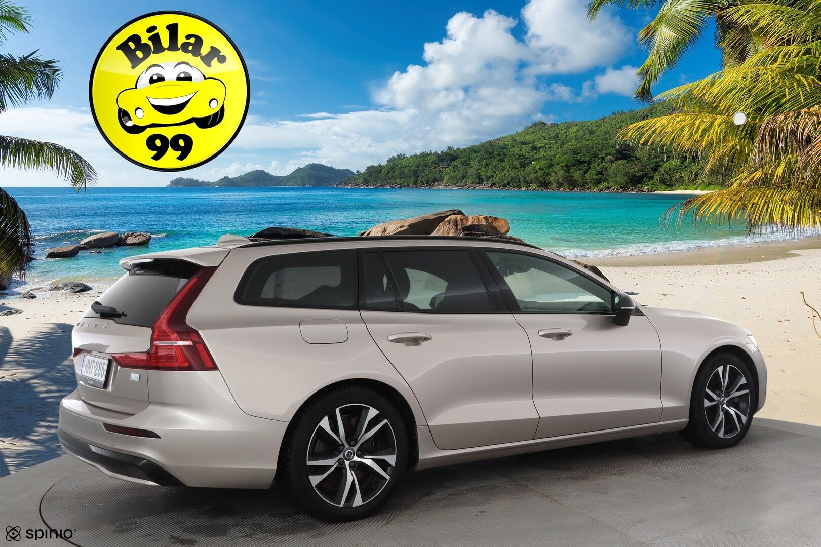 Volvo V60 2023 T6 AWD Long Range Plus Dark aut * Koukku / ACC / Full-LED / P.Kamera / Sportnahat Muistilla / H&K / Keyless * - Suomi-auto / Kahdet renkaat aluvanteilla / Merkkihuollot