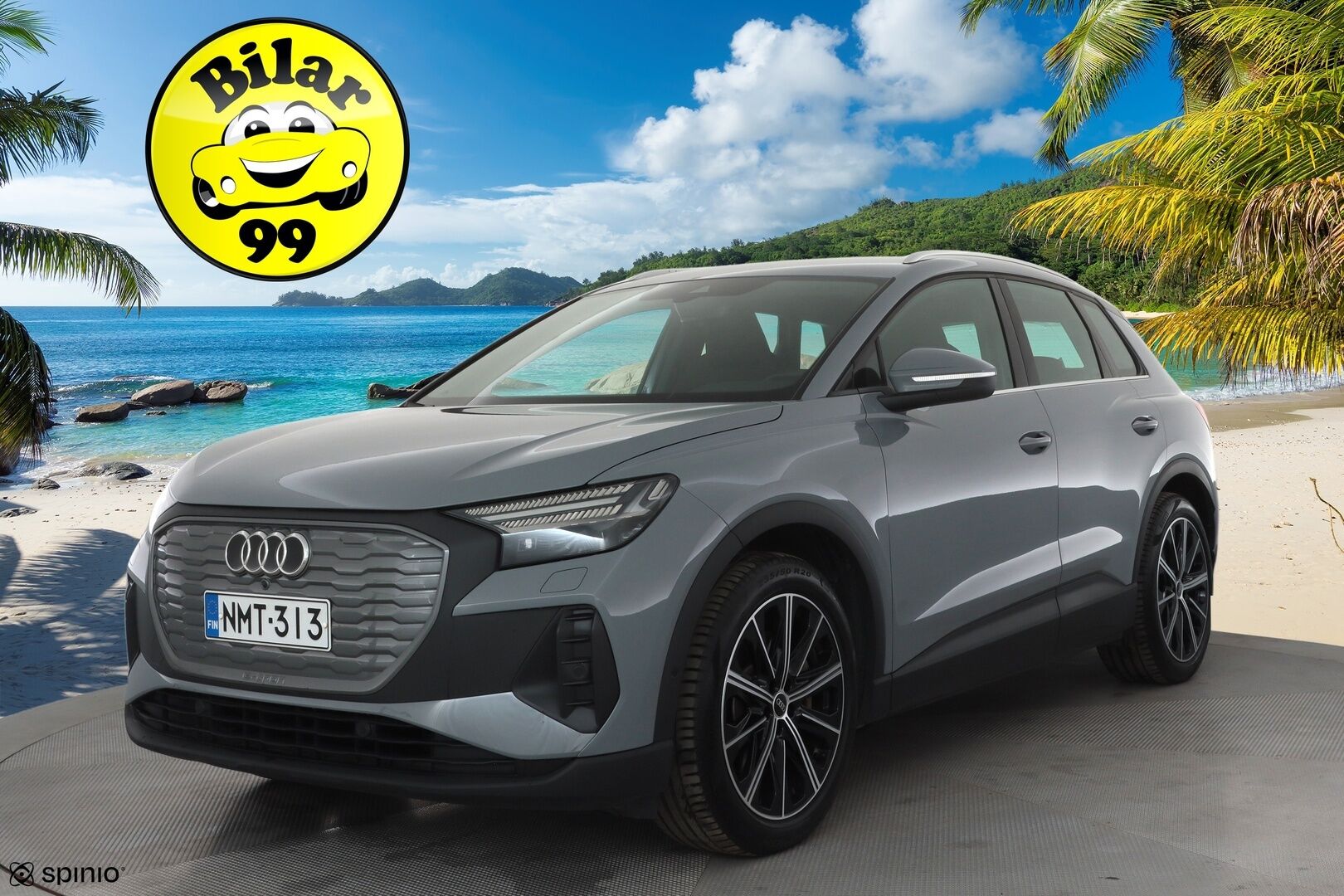Audi Q4 e-tron 2023 40 e-tron * Sonos / ILP / ACC / Matrix-LED / P.Kamera / Sportpenkit / Navi / Kaistavahti / Keyless * - Suomi-auto / Akku kuntotarkastettu SoH 97,1% / Kahdet renkaat aluvanteilla / Merkkihuollot