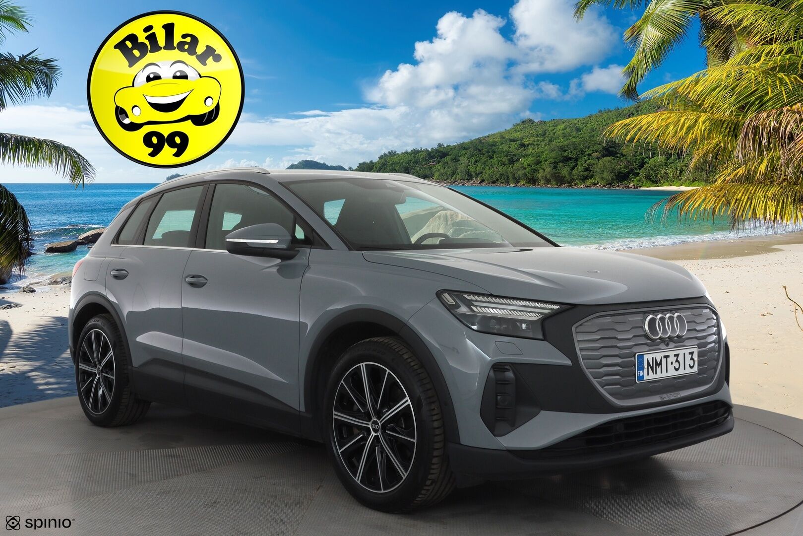 Audi Q4 e-tron 2023 40 e-tron * Sonos / ILP / ACC / Matrix-LED / P.Kamera / Sportpenkit / Navi / Kaistavahti / Keyless * - Suomi-auto / Akku kuntotarkastettu SoH 97,1% / Kahdet renkaat aluvanteilla / Merkkihuollot