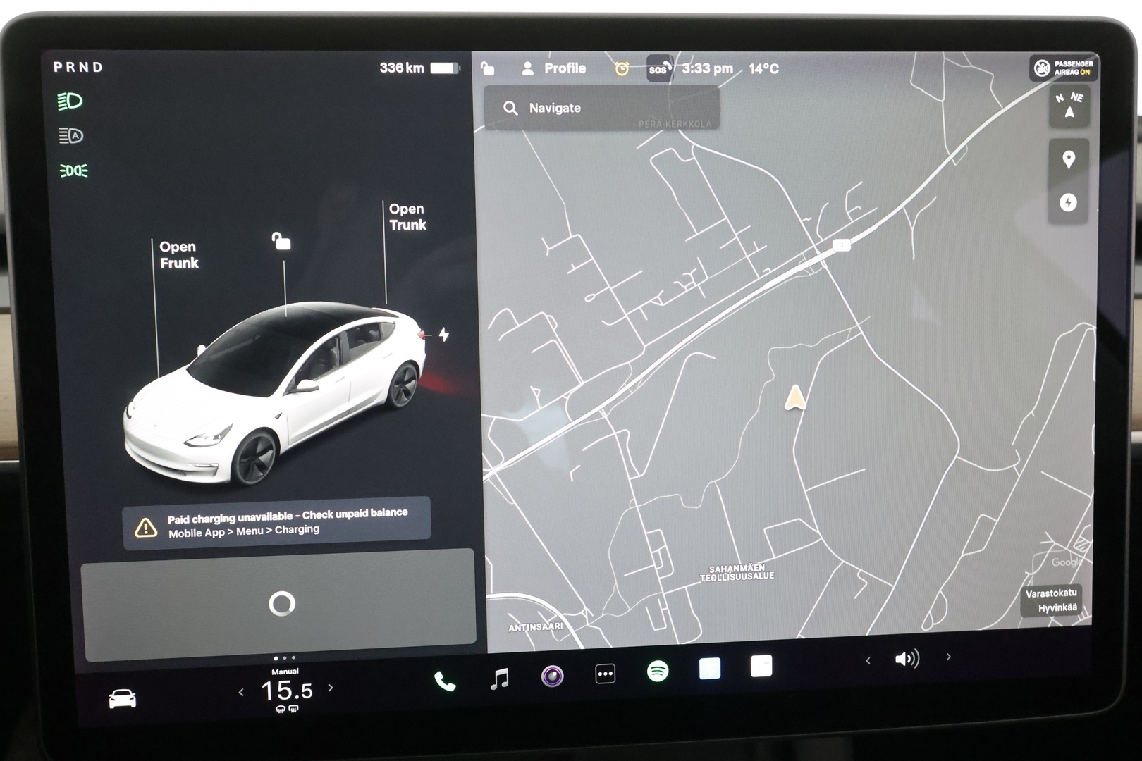 Tesla Model 3 2021 Standard Range Plus * Lasikatto / ILP / Matrix LED / P.Kamera / Ratinlämmitin / Self-Driving / Sähköluukku * - Kahdet renkaat aluvanteilla