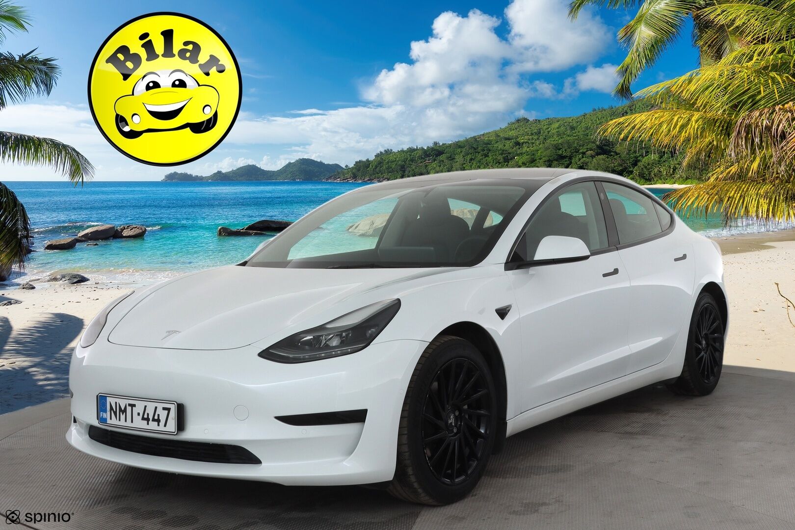 Tesla Model 3 2021 Standard Range Plus * Lasikatto / ILP / Matrix LED / P.Kamera / Ratinlämmitin / Self-Driving / Sähköluukku * - Kahdet renkaat aluvanteilla