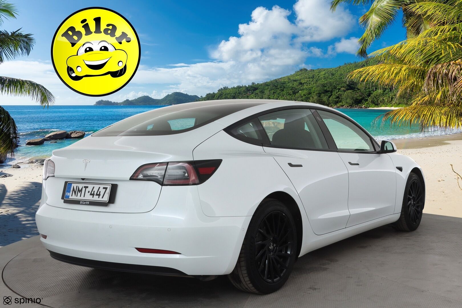 Tesla Model 3 2021 Standard Range Plus * Lasikatto / ILP / Matrix LED / P.Kamera / Ratinlämmitin / Self-Driving / Sähköluukku * - Kahdet renkaat aluvanteilla