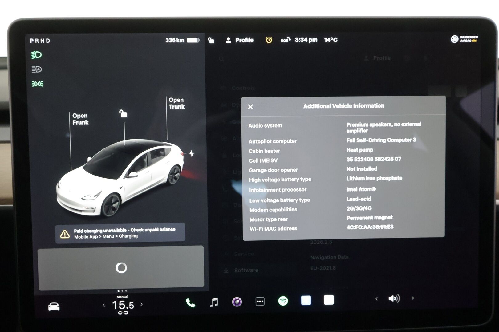 Tesla Model 3 2021 Standard Range Plus * Lasikatto / ILP / Matrix LED / P.Kamera / Ratinlämmitin / Self-Driving / Sähköluukku * - Kahdet renkaat aluvanteilla