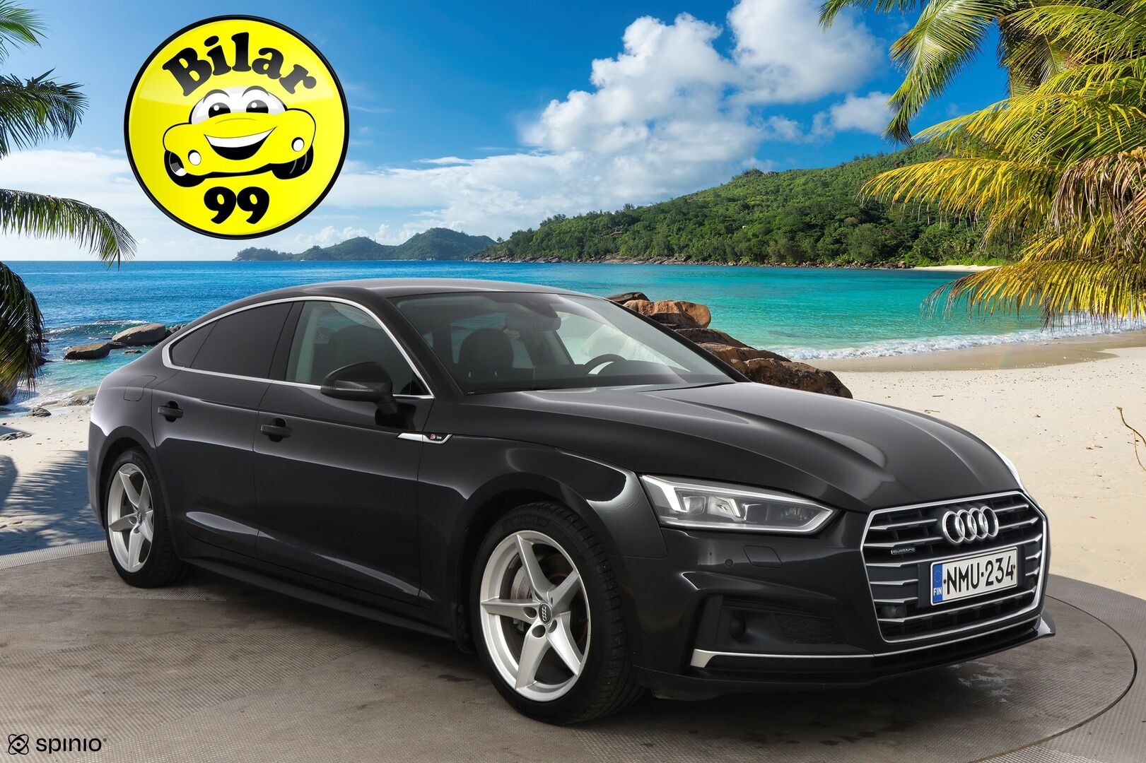 Audi A5 2017 Sportback Business Sport 2,0 TFSI 185 kW quattro S tronic S-Line - Adapt.Vakkari / P.Kamera / Nahkapenkit / Digimittaristo / Keyless / Navi / Upea!