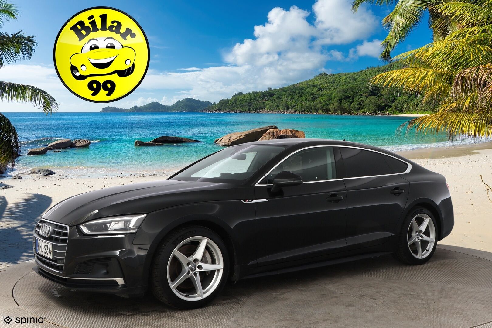Audi A5 2017 Sportback Business Sport 2,0 TFSI 185 kW quattro S tronic S-Line - Adapt.Vakkari / P.Kamera / Nahkapenkit / Digimittaristo / Keyless / Navi / Upea!