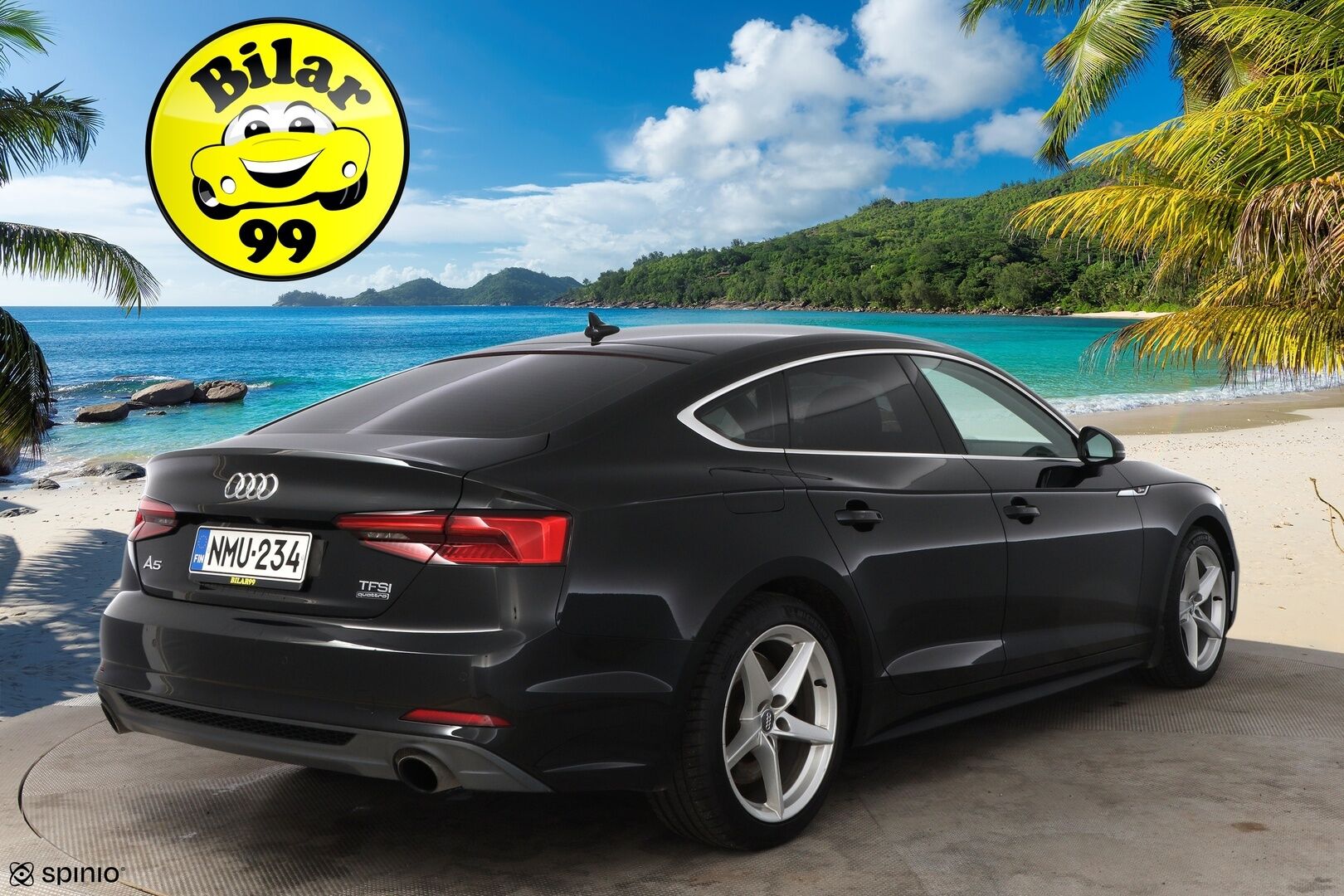 Audi A5 2017 Sportback Business Sport 2,0 TFSI 185 kW quattro S tronic S-Line - Adapt.Vakkari / P.Kamera / Nahkapenkit / Digimittaristo / Keyless / Navi / Upea!