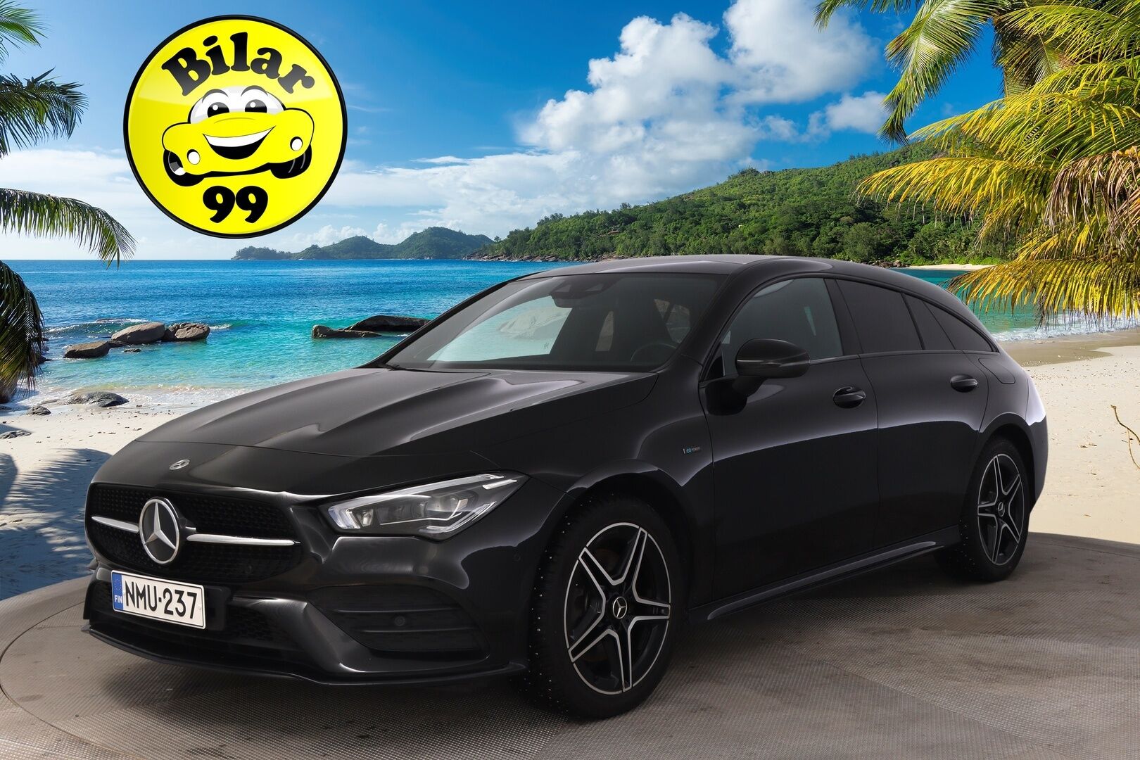 MERCEDES-BENZ CLA 2021 250 e A Shooting Brake EQ Power AMG *Burmester / Widescreen / Panorama / Koukku / Multibeam / Kamera* - Mercedes Me / 2x renkaat ja vanteet / Ambient / Nahka-Alcantara / Hakkapeliitta 10 Nastat