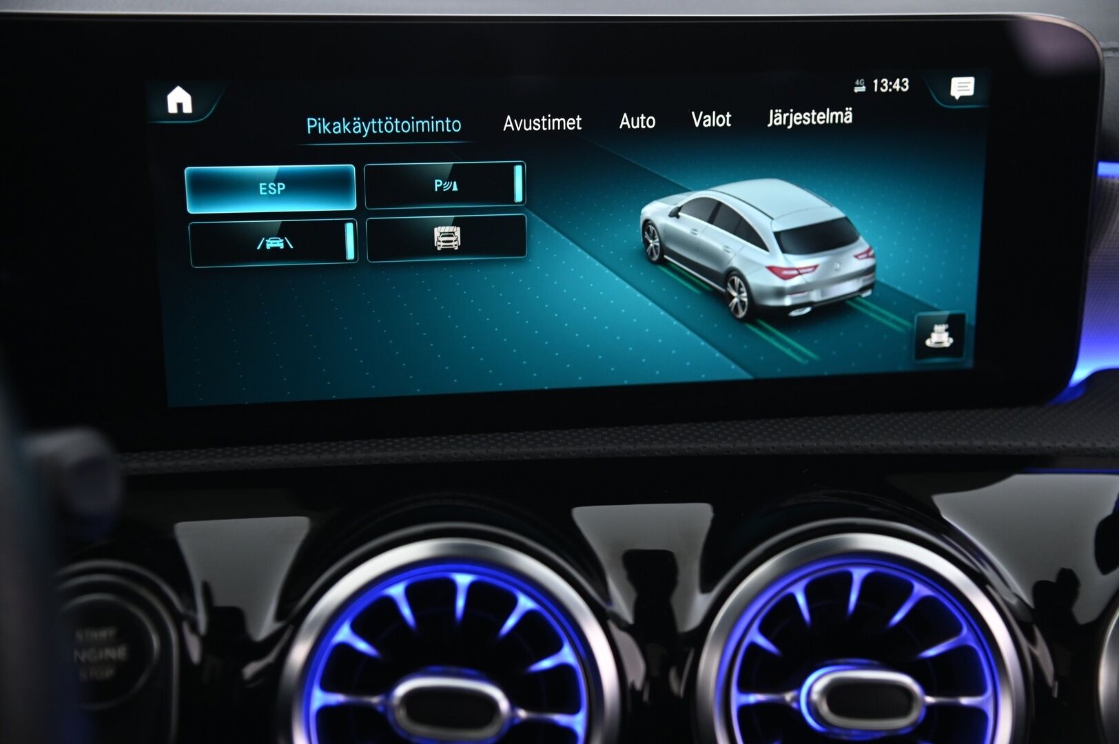 MERCEDES-BENZ CLA 2021 250 e A Shooting Brake EQ Power AMG *Burmester / Widescreen / Panorama / Koukku / Multibeam / Kamera* - Mercedes Me / 2x renkaat ja vanteet / Ambient / Nahka-Alcantara 