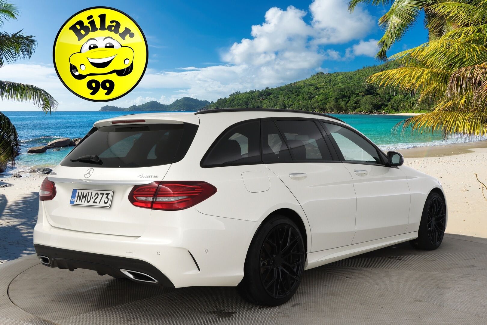 Mercedes-Benz C 2019 C 220 d 4MATIC Amg *Panorama / Distronic / Burmester / 360-kamera / Webasto / HUD / Muistinahat* - 3,99 % KORKOTARJOUS TÄHÄN AUTOON - *Todella kovilla varusteilla! / 2x Vanteet ja renkaat / Hyvä huoltohistoria!
