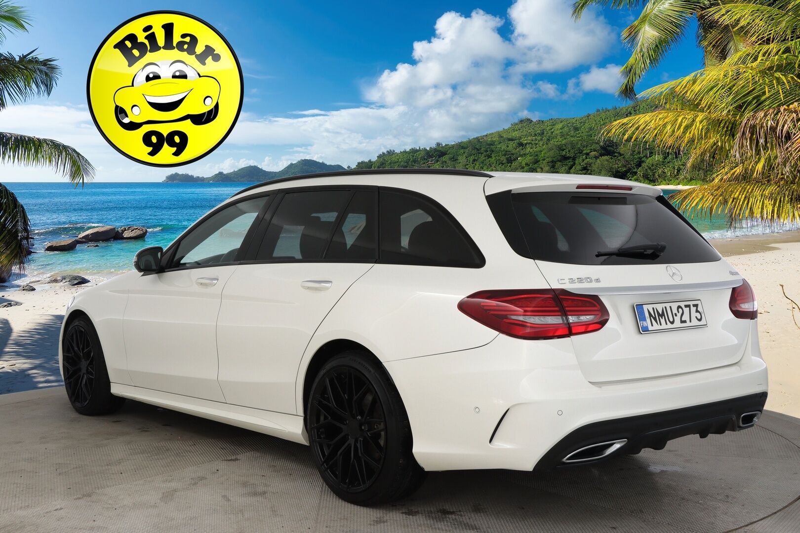 Mercedes-Benz C 2019 C 220 d 4MATIC Amg *Panorama / Distronic / Burmester / 360-kamera / Webasto / HUD / Muistinahat* - 3,99 % KORKOTARJOUS TÄHÄN AUTOON - *Todella kovilla varusteilla! / 2x Vanteet ja renkaat / Hyvä huoltohistoria!