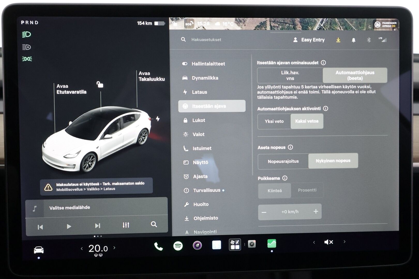 Tesla Model 3 2021 Standard Range Plus - | ACC | Refresh | ILP | Matrix | Lasikatto | Sähkönahat | Muistipenkki | P.kamera ja tutkat | Autosteer | Lämm. ratti | 2x renkaat aluineen | 