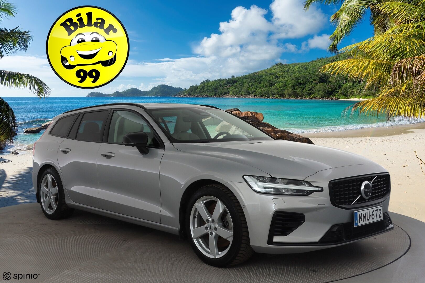 Volvo V60 2023 T8 AWD Long Range High Performance Ultimate Dark aut * ACC / HUD / 360° / H&K / Full LED / Muistipenkit / Panorama * - Koukku / Facelift / Vaaleat nahat / BLIS / Akku kuntotarkastettu SOH 97% / Merkkihuollettu / Huippuvarusteet