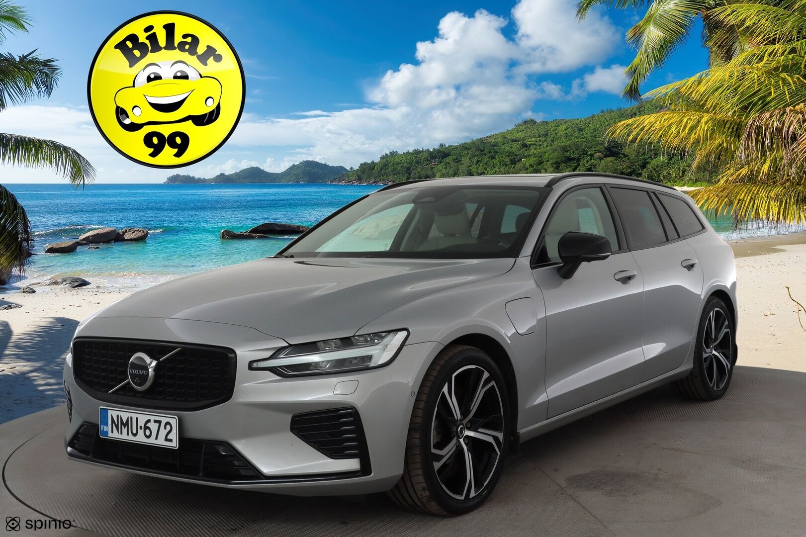 Volvo V60 2023 T8 AWD Long Range High Performance Ultimate Dark aut * ACC / HUD / 360° / H&K / Full LED / Muistipenkit / Panorama * - Koukku / Facelift / Vaaleat nahat / BLIS / Akku kuntotarkastettu SOH 97% / Merkkihuollettu / Huippuvarusteet