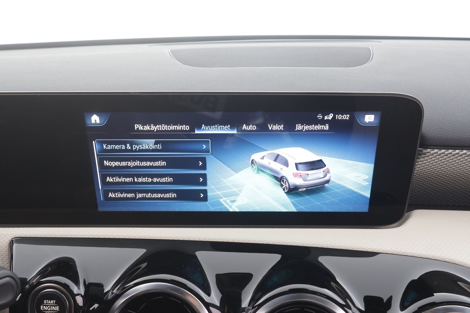 Mercedes-Benz A 2023 180 A Suomi Edition - | Nahat | LED | P.kamera ja tutkat | Active Lane Assist | Digimittaristo | Apple & Android | Vakkari | 1-om suomiauto | Merkkihuollot | 2x renkaat aluin | 