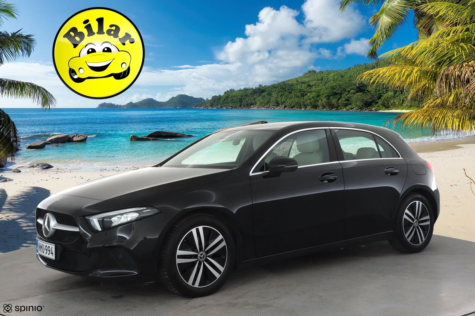 Mercedes-Benz A 2023 180 A Suomi Edition - | Nahat | LED | P.kamera ja tutkat | Active Lane Assist | Digimittaristo | Apple & Android | Vakkari | 1-om suomiauto | Merkkihuollot | 2x renkaat aluin | 