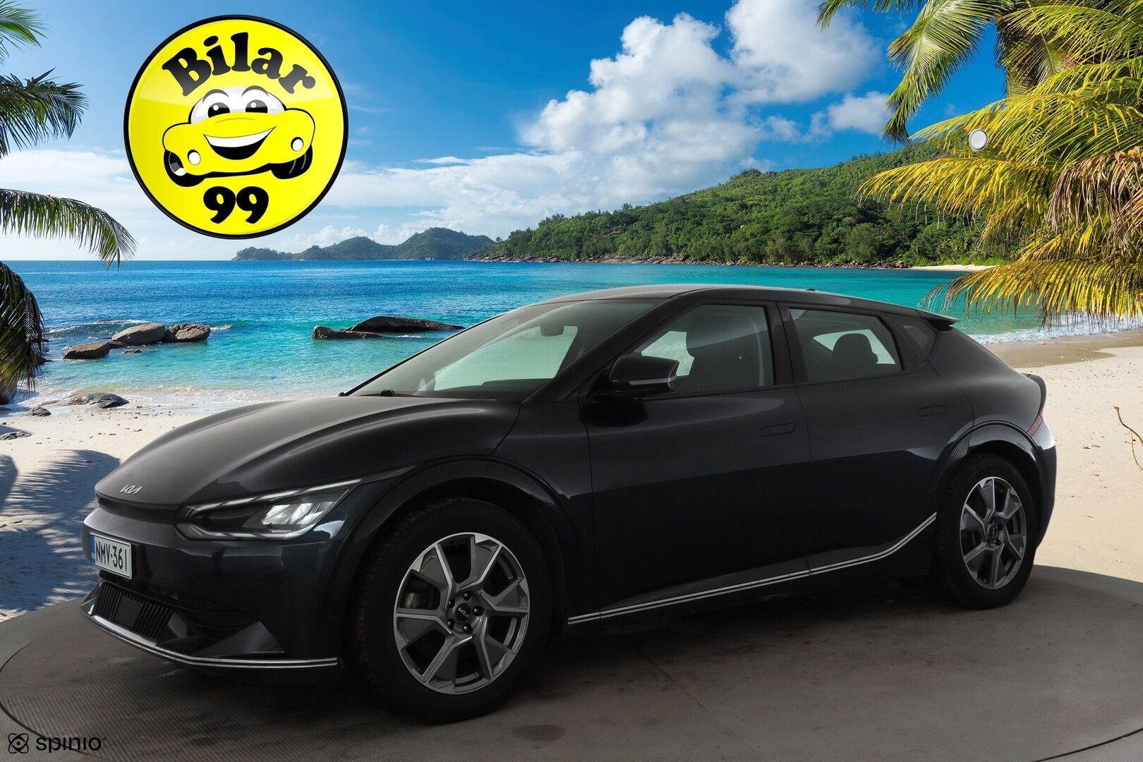 Kia EV6 2023 AWD 77 kWh 325 hv - Widescreen | SCC | ILP | Koukku | Nahat | P.kamera | Muistipenkki | Apple&Android 