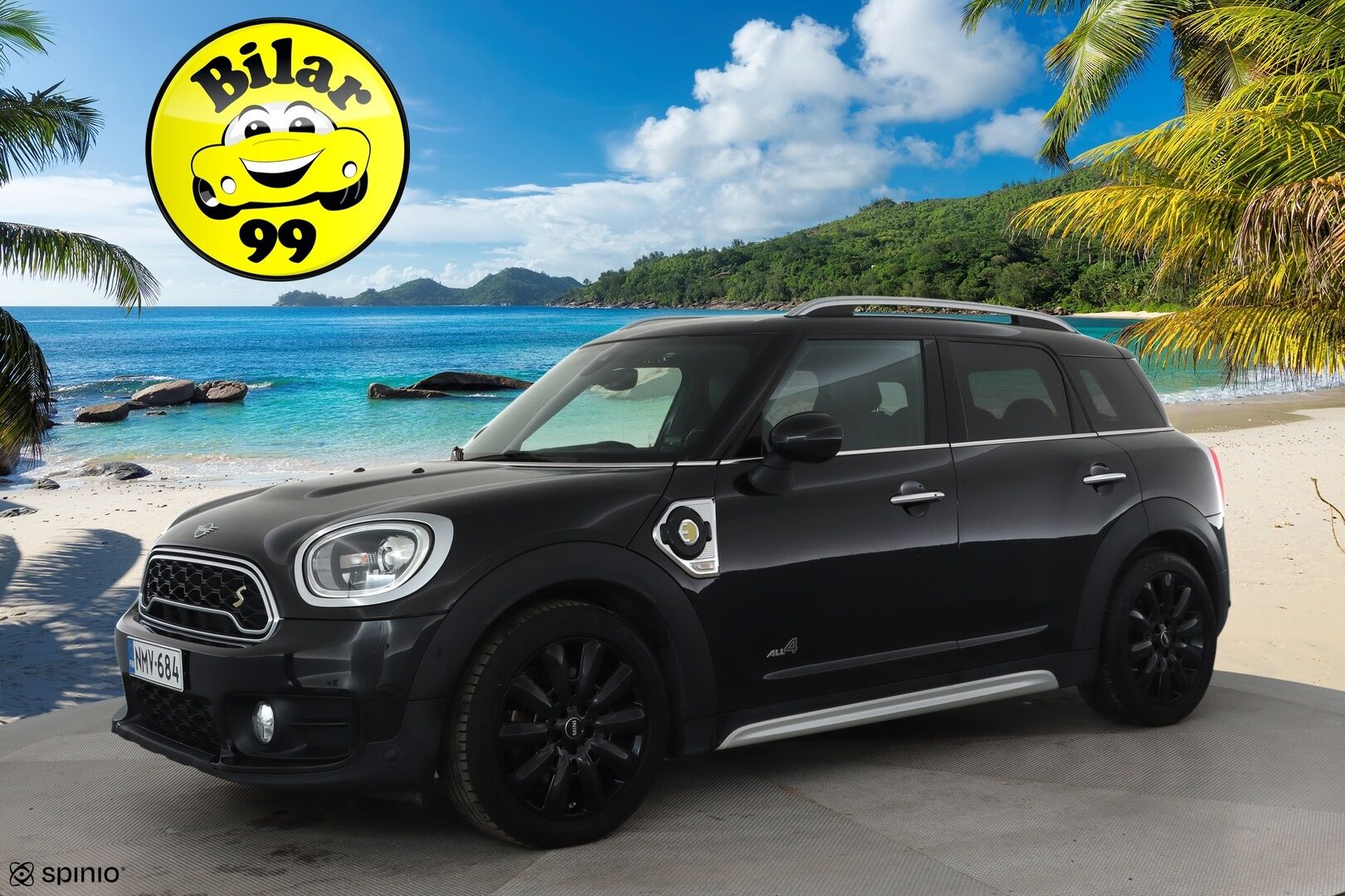 Mini Countryman 2019 Cooper SE ALL4 **Harman/Kardon / HUD / Adapt.Vakkari / LED-valot / P.Kamera / Sporttipenkki Muistilla / Navi / Keyless** - 2x Latauskaapelit / Kahdet Renkaat