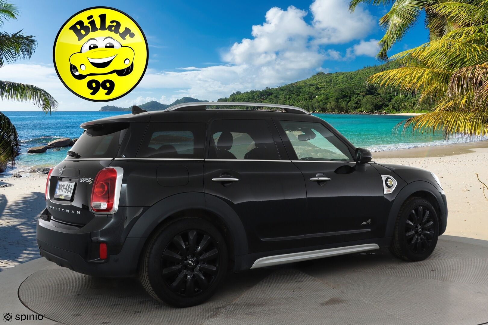 Mini Countryman 2019 Cooper SE ALL4 **Harman/Kardon / HUD / Adapt.Vakkari / LED-valot / P.Kamera / Sporttipenkki Muistilla / Navi / Keyless** - 2x Latauskaapelit / Kahdet Renkaat