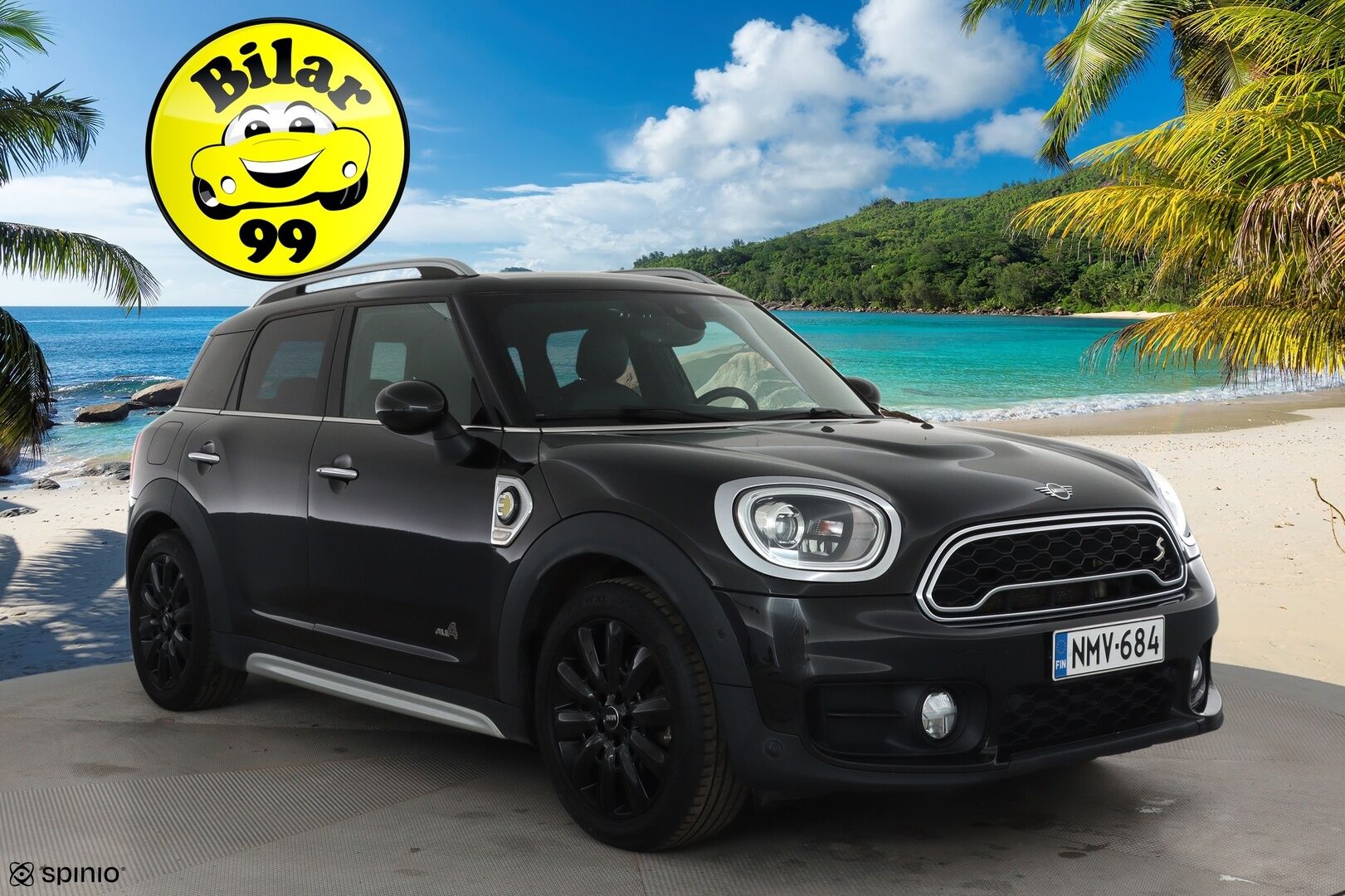 Mini Countryman 2019 Cooper SE ALL4 **Harman/Kardon / HUD / Adapt.Vakkari / LED-valot / P.Kamera / Sporttipenkki Muistilla / Navi / Keyless** - 2x Latauskaapelit / Kahdet Renkaat
