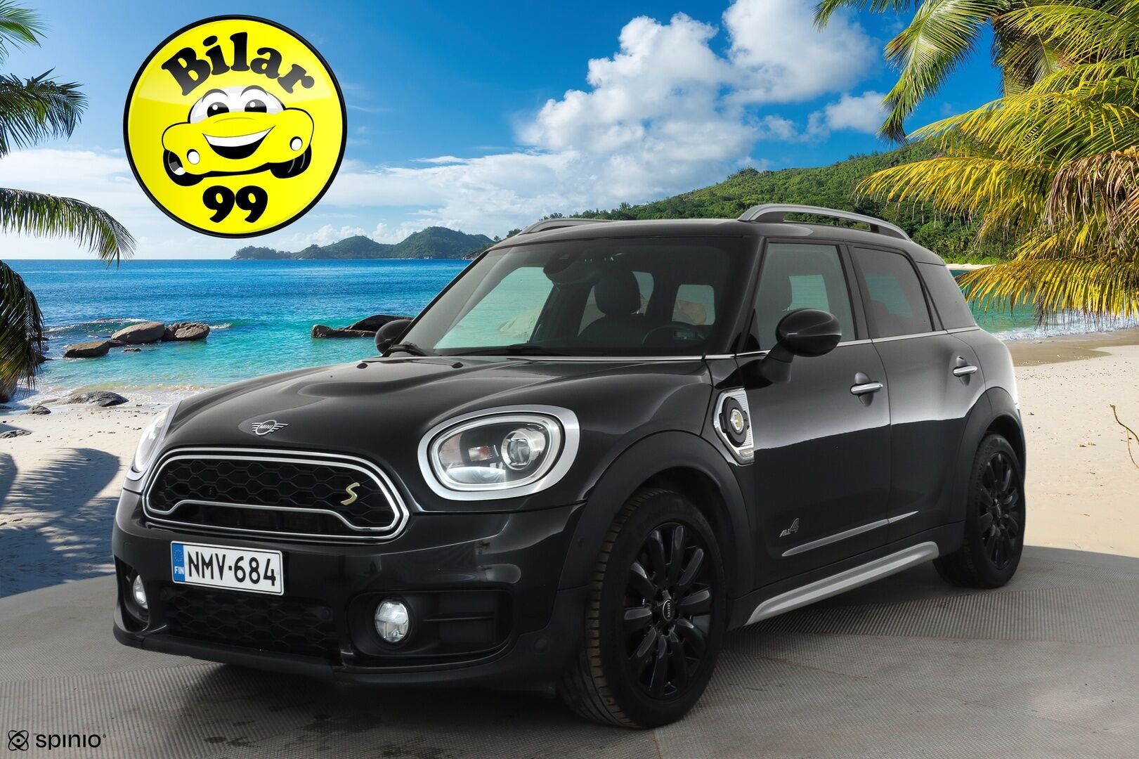 Mini Countryman 2019 Cooper SE ALL4 **Harman/Kardon / HUD / Adapt.Vakkari / LED-valot / P.Kamera / Sporttipenkki Muistilla / Navi / Keyless** - 2x Latauskaapelit / Kahdet Renkaat