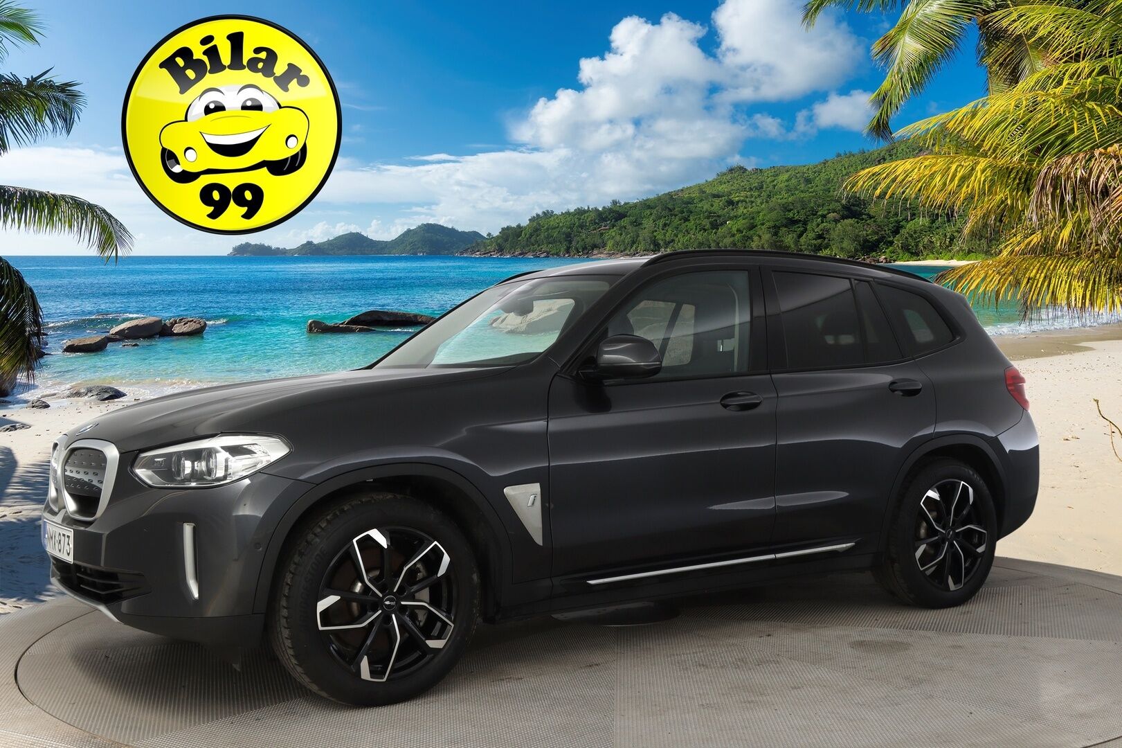 BMW iX3 2021 G08 Charged - 3,99 % KORKOTARJOUS TÄHÄN AUTOON - Panorama / Adapt. Vakkari / Koukku / P. kamera / LED-valot / Muistipenkki / kaistavahti / Navi / 2x Renkaat /