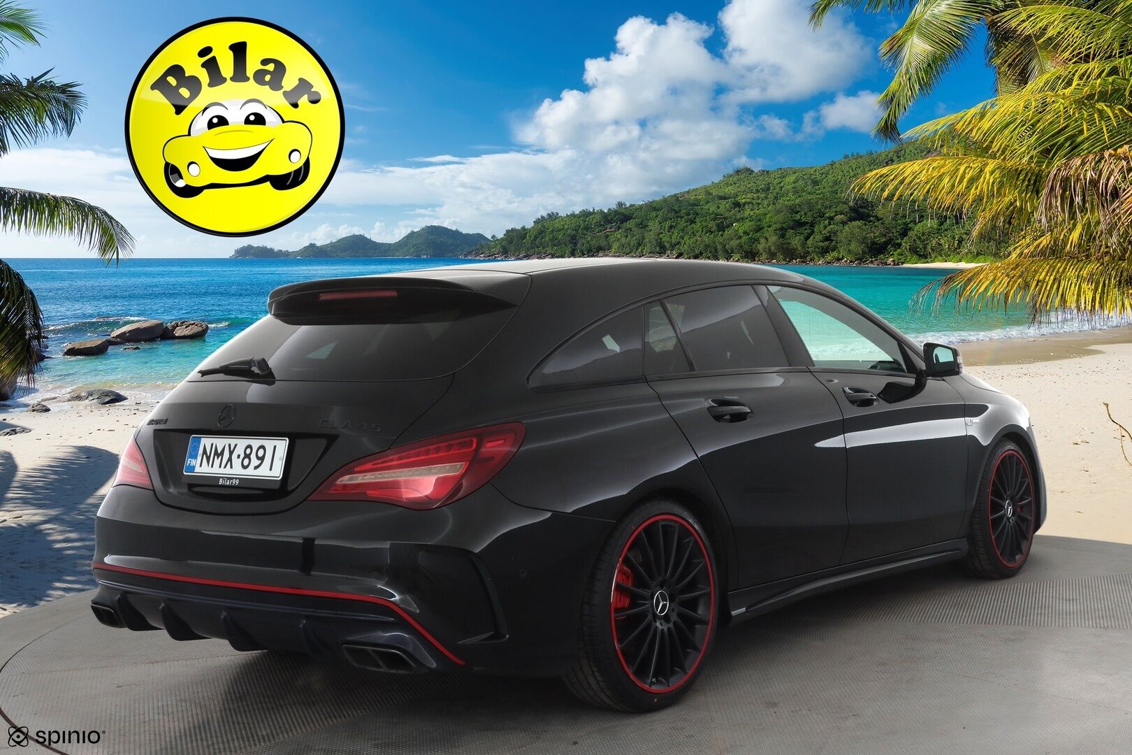 MERCEDES-BENZ CLA 45 AMG 2017 4MATIC Shooting Brake Facelift - | Vakkari | Perf Putkisto | H/K | Muistipenkit | Lasikattoluukku | LED High Performance | Nahat | P.Kamera | Urheilualusta | Kahdet Renkaat |